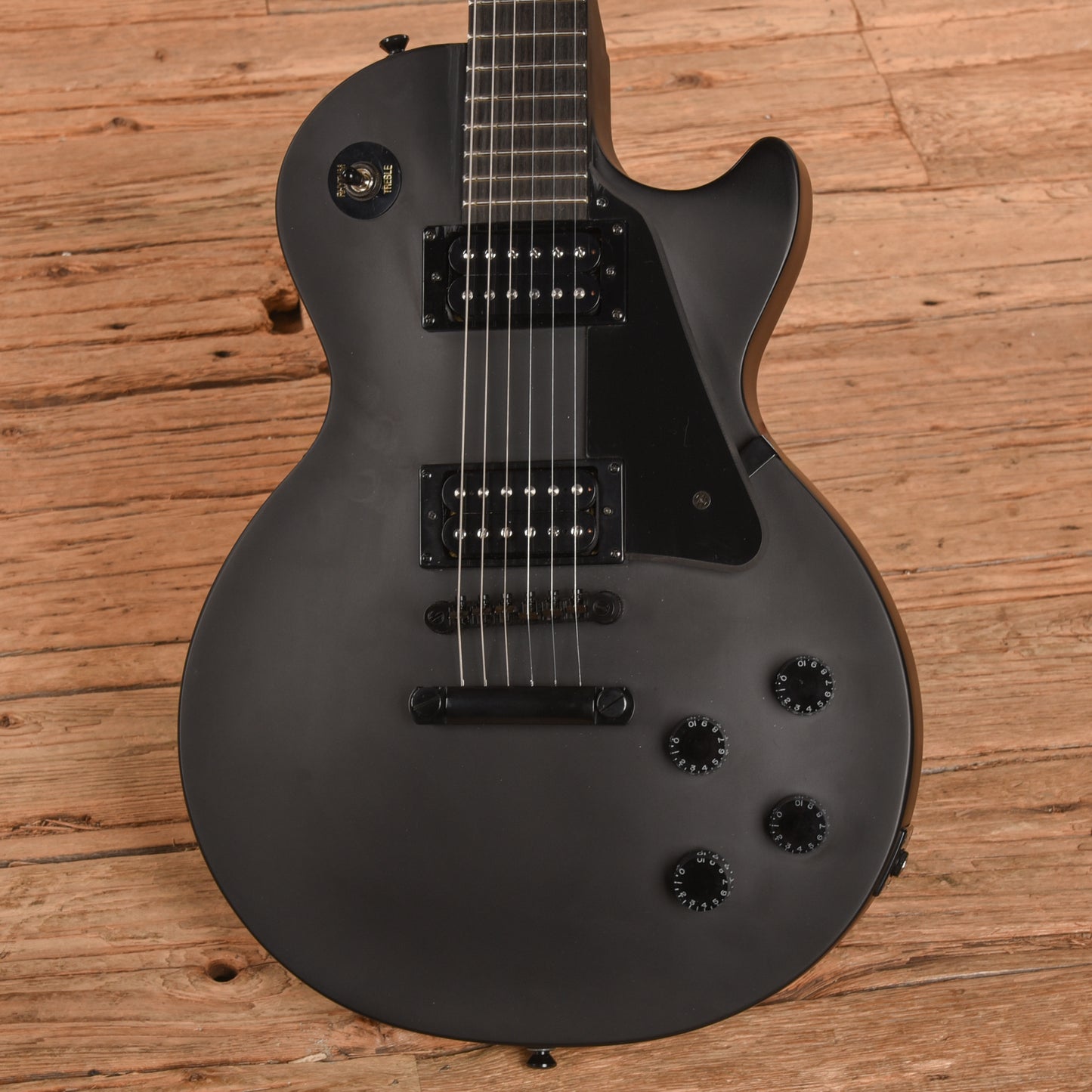 Epiphone Goth Les Paul Studio Satin Black 2017 Electric Guitars / Solid Body