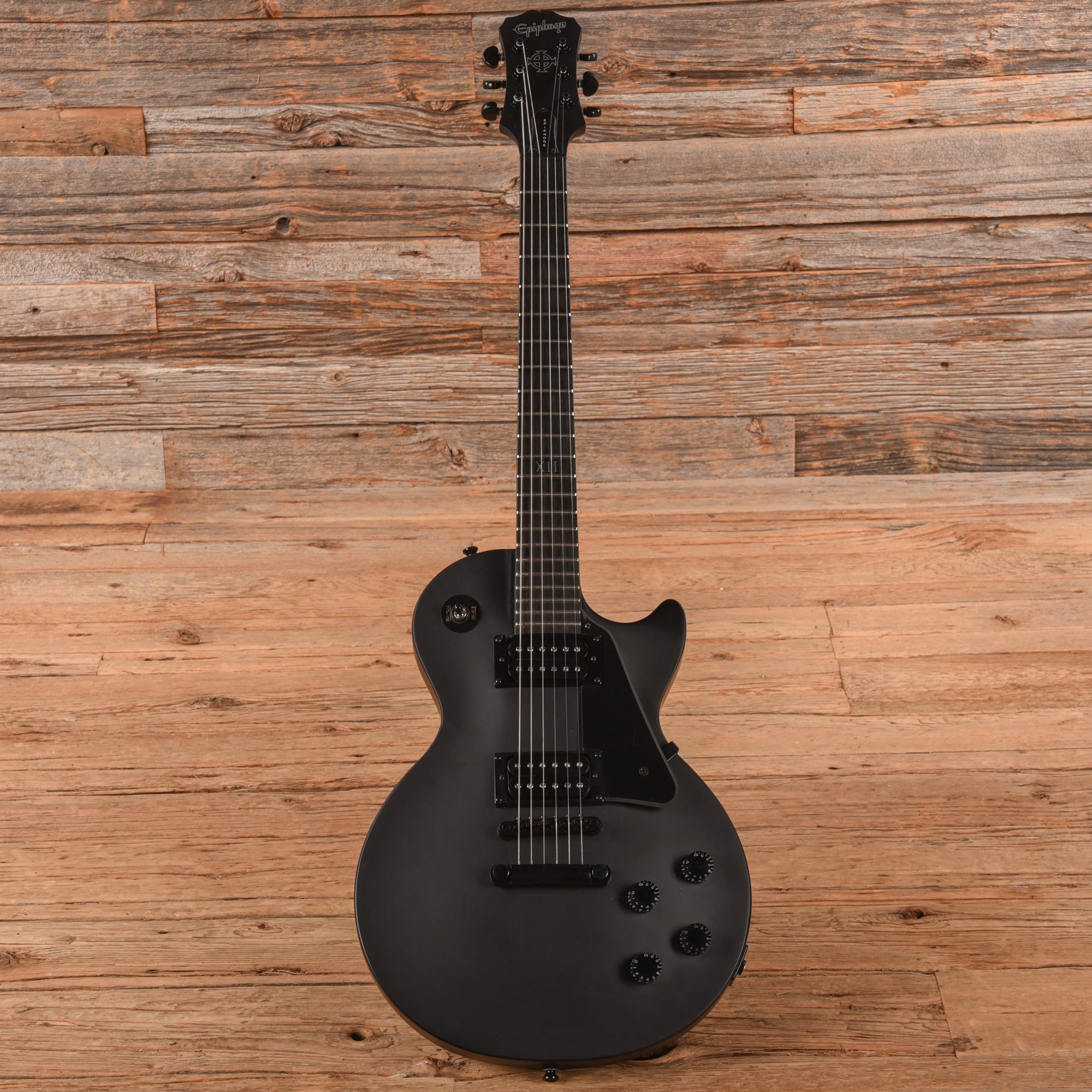 Epiphone Goth Les Paul Studio Satin Black 2017 Electric Guitars / Solid Body