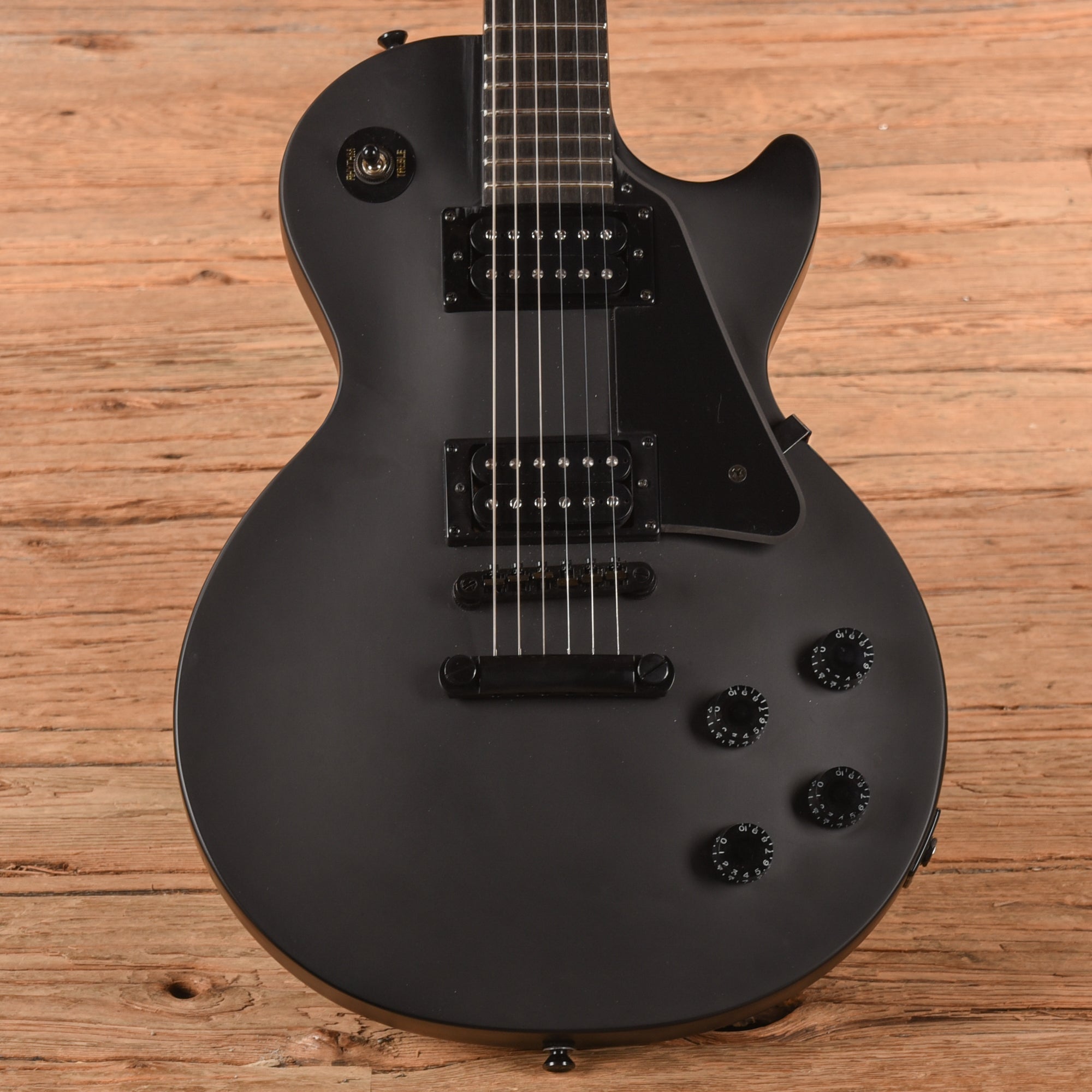 Epiphone Goth Les Paul Studio Satin Black 2017 Electric Guitars / Solid Body