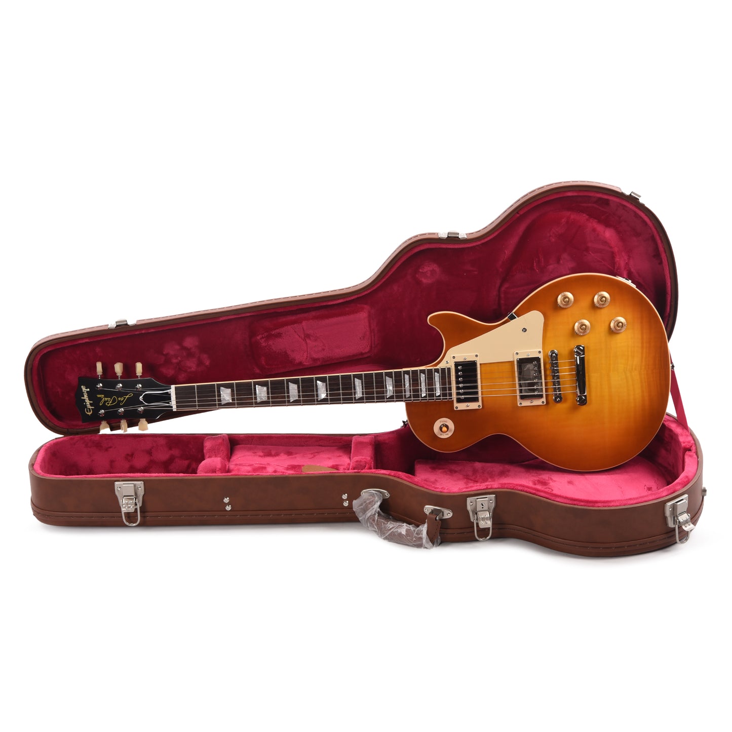 Epiphone Inspired by Gibson Custom 1959 Les Paul Standard Iced Tea Burst Electric Guitars / Solid Body