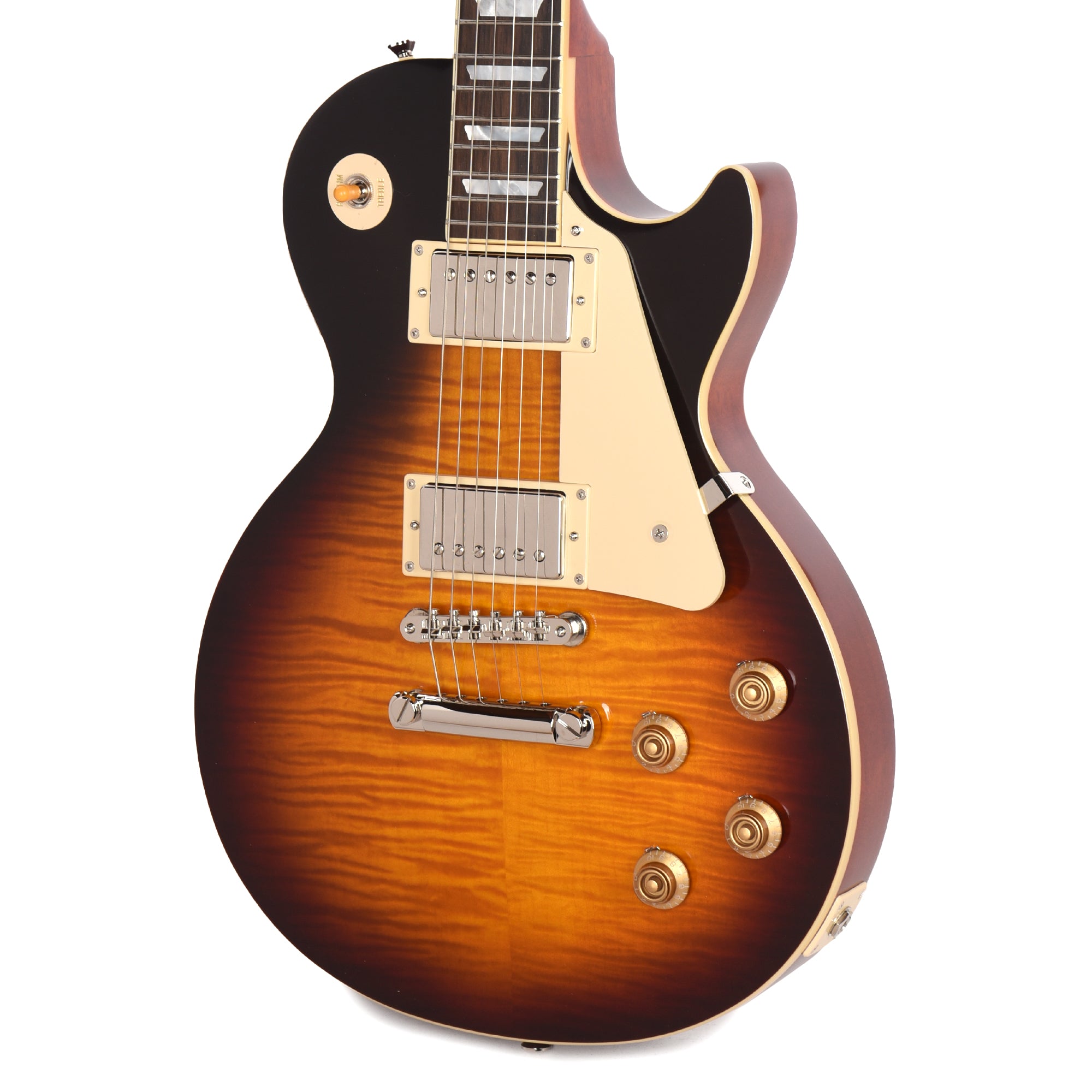 Epiphone Inspired by Gibson Custom 1959 Les Paul Standard Reissue Washed Bourbon Burst Electric Guitars / Solid Body