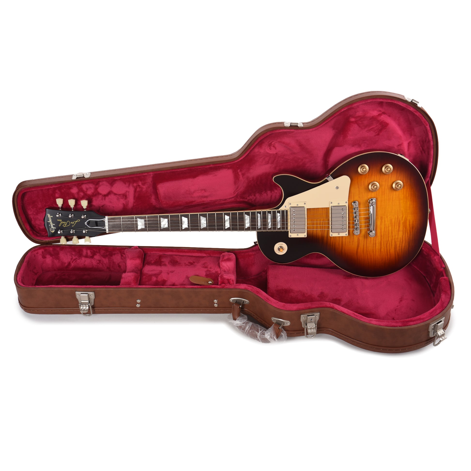 Epiphone Inspired by Gibson Custom 1959 Les Paul Standard Reissue Washed Bourbon Burst Electric Guitars / Solid Body