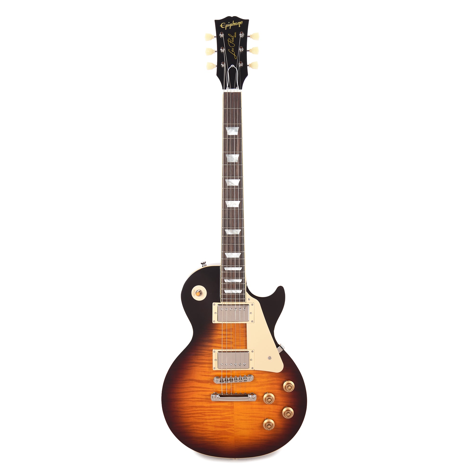 Epiphone Inspired by Gibson Custom 1959 Les Paul Standard Reissue Washed Bourbon Burst Electric Guitars / Solid Body