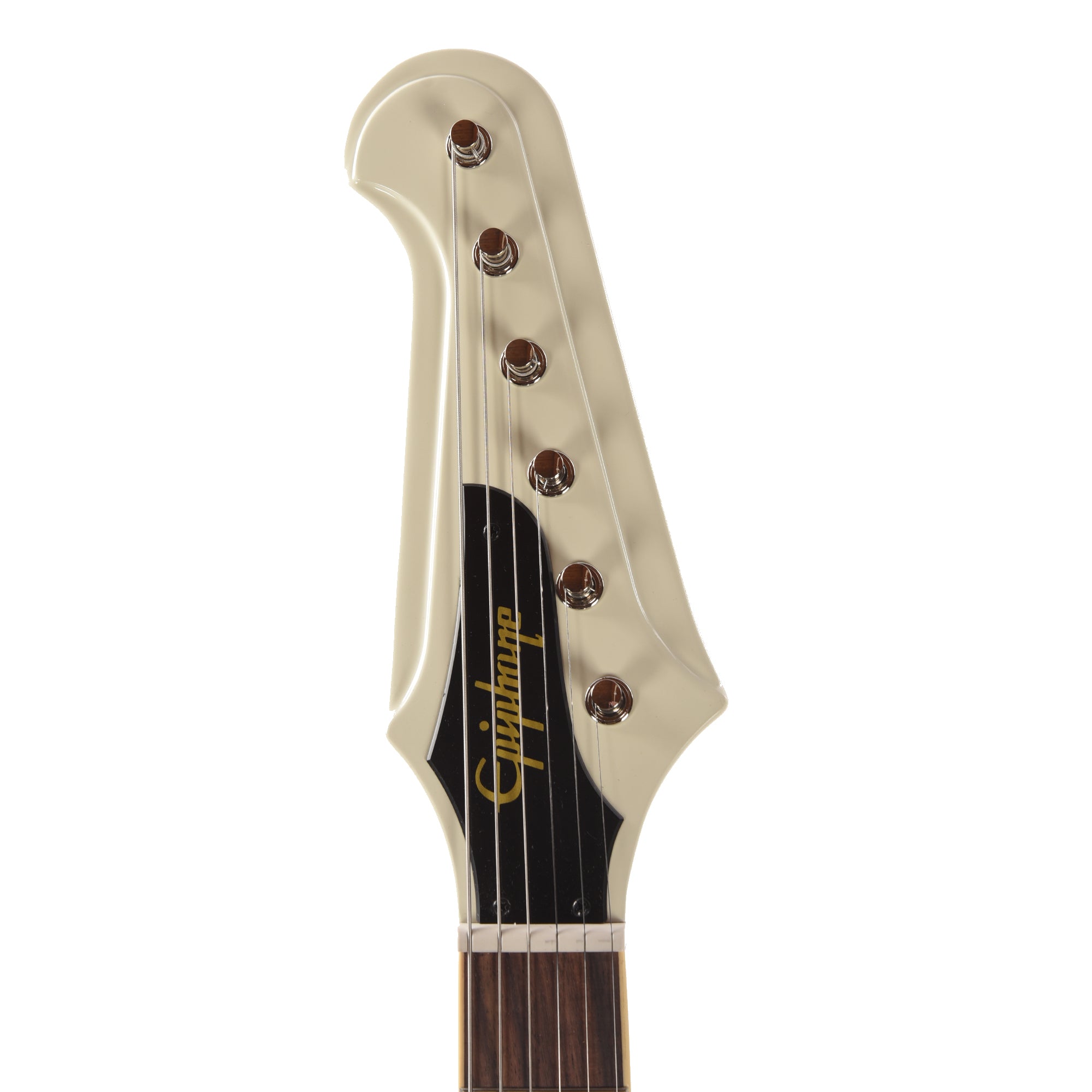 Epiphone Inspired by Gibson Custom 1963 Firebird V Reissue Vibrola Polaris White w/Maestro Electric Guitars / Solid Body