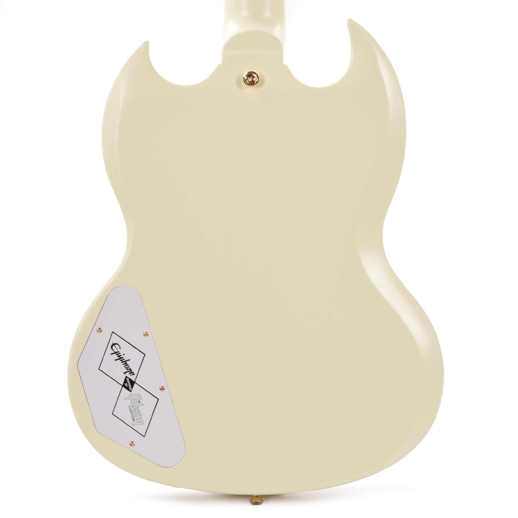 Epiphone Inspired by Gibson Custom 1963 Les Paul SG Custom Classic White w/Maestro Vibrola Electric Guitars / Solid Body