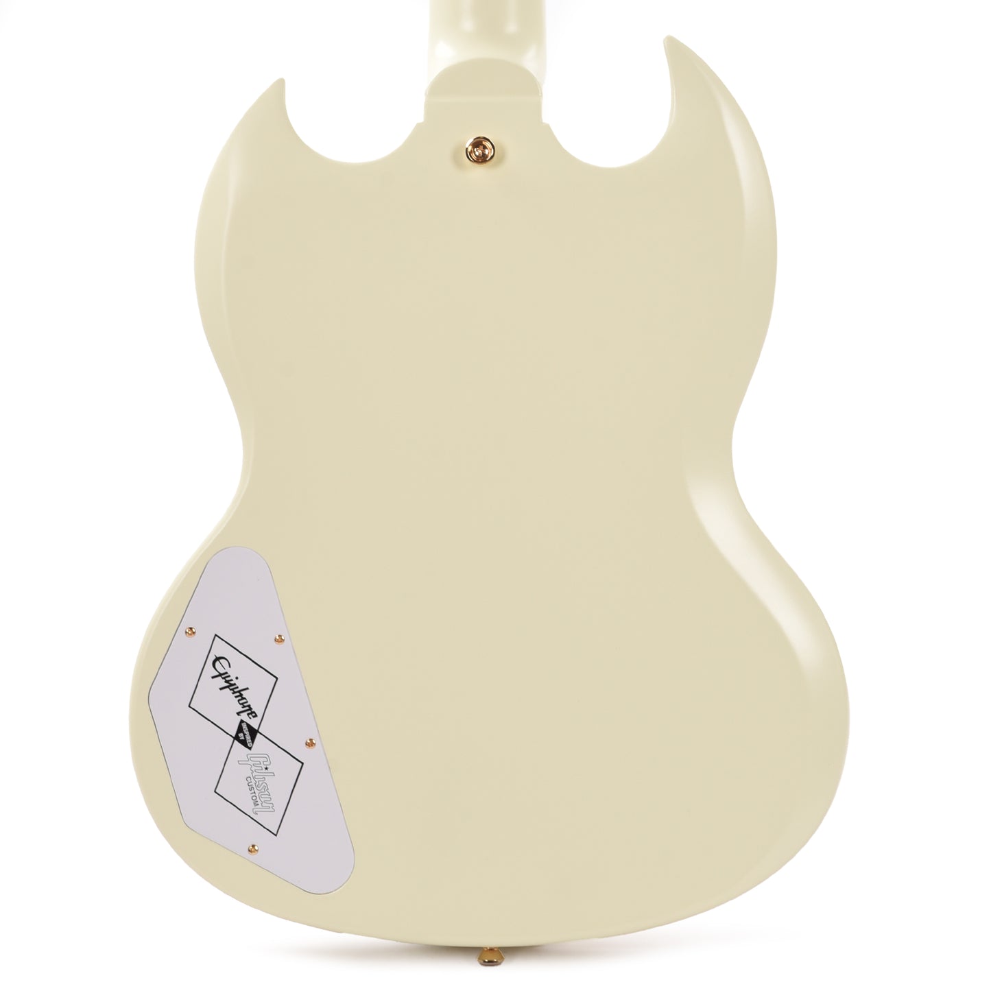 Epiphone Inspired by Gibson Custom 1963 Les Paul SG Custom Classic White w/Maestro Vibrola Electric Guitars / Solid Body
