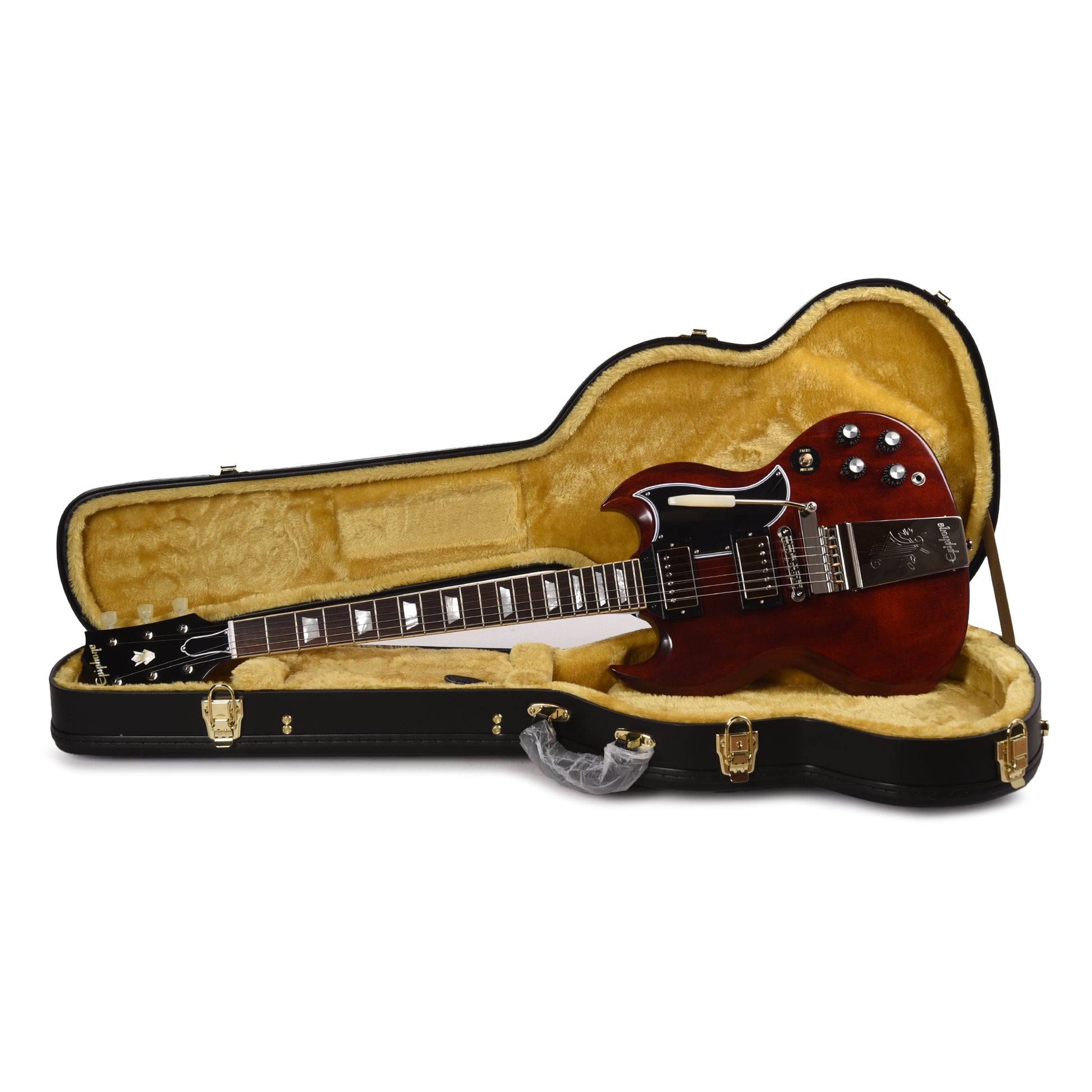 Epiphone Inspired by Gibson Custom 1964 SG Standard Reissue Cherry Red w/Maestro Vibrola Electric Guitars / Solid Body