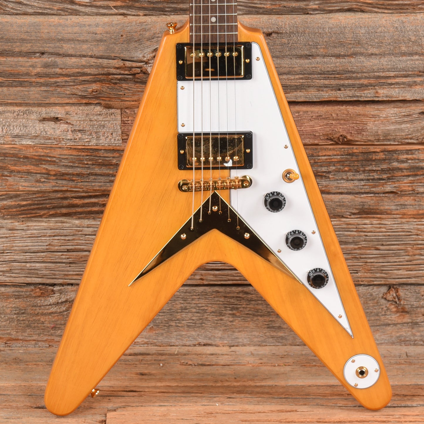 Epiphone Inspired by Gibson Custom '58 Flying V Aged Natural 2023 Electric Guitars / Solid Body