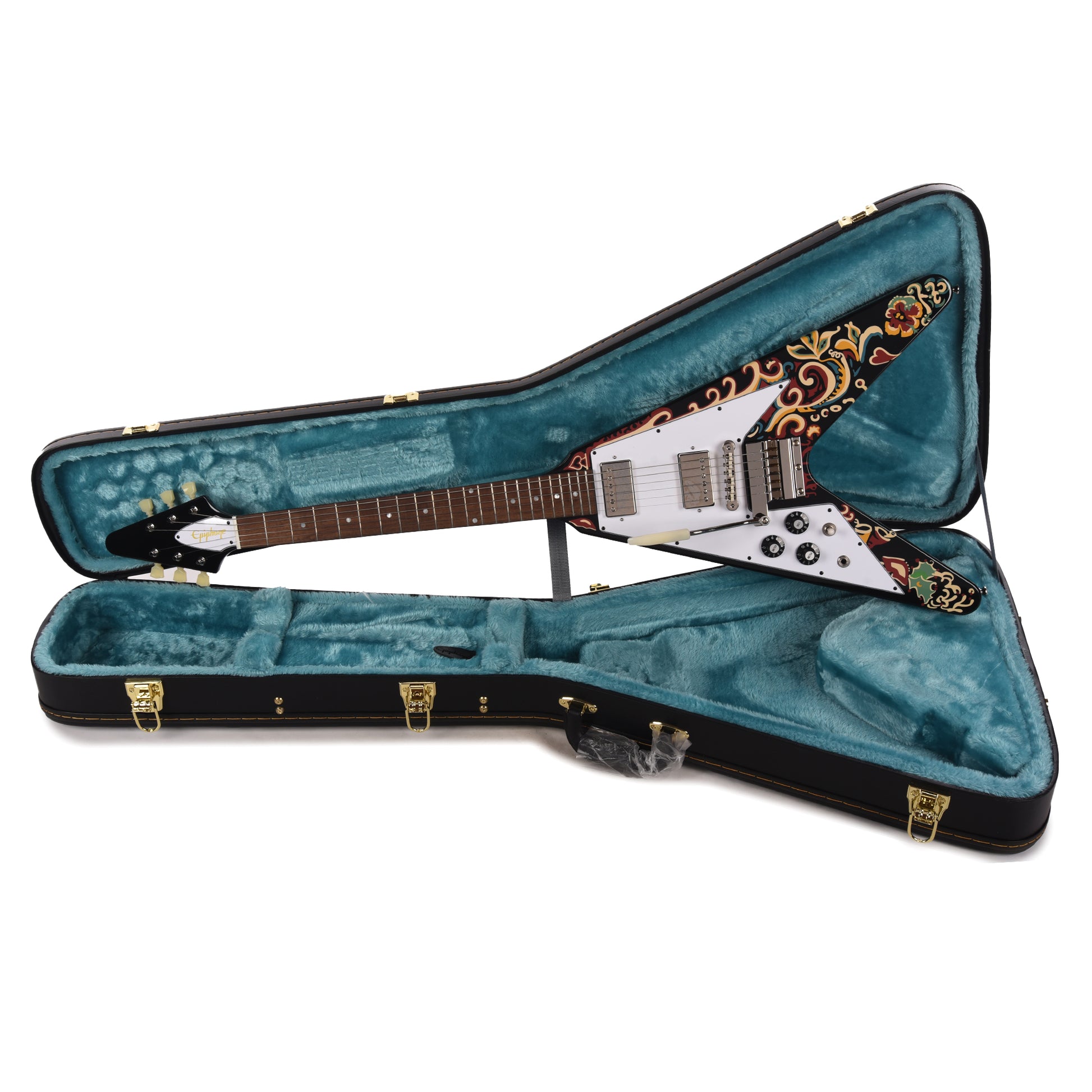 Epiphone Inspired by Gibson Custom Jimi Hendrix "Love Drops" Flying V LEFTY Electric Guitars / Solid Body