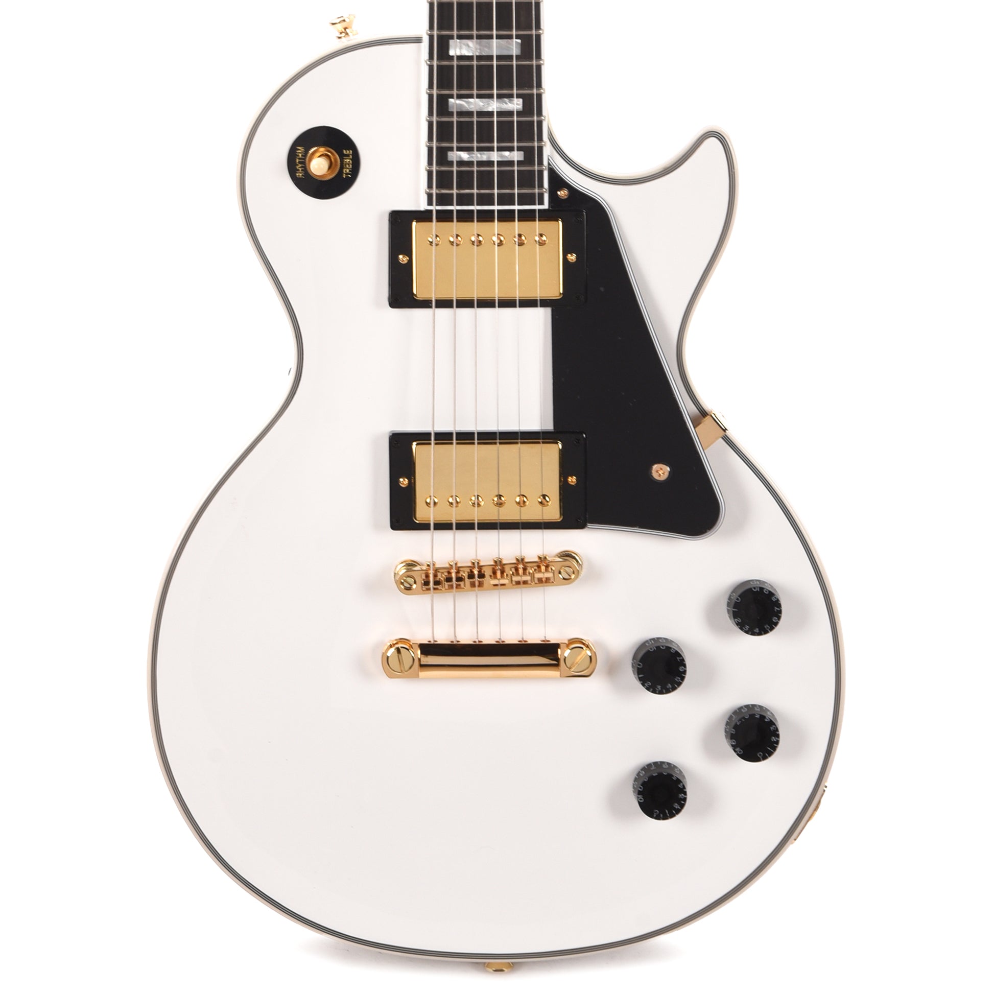 Epiphone Inspired by Gibson Custom Les Paul Custom Alpine White Electric Guitars / Solid Body