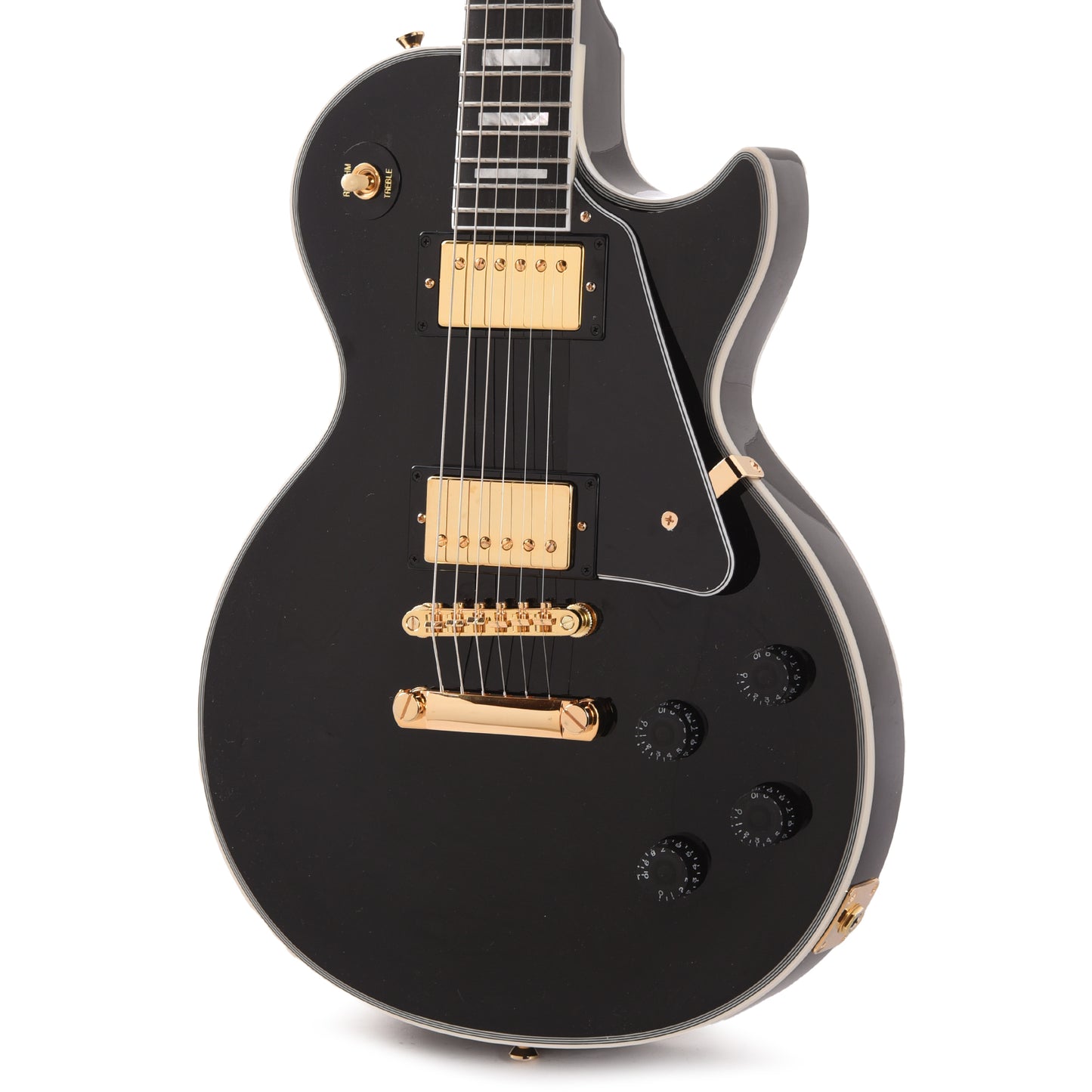 Epiphone Inspired by Gibson Custom Les Paul Custom Ebony Electric Guitars / Solid Body