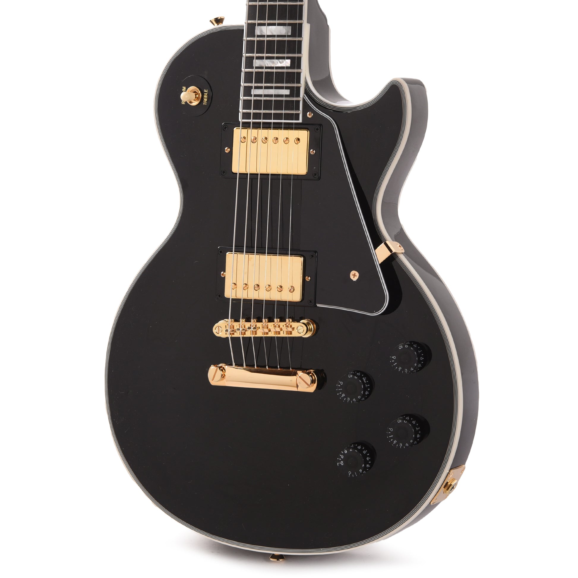 Epiphone Inspired by Gibson Custom Les Paul Custom Ebony Electric Guitars / Solid Body