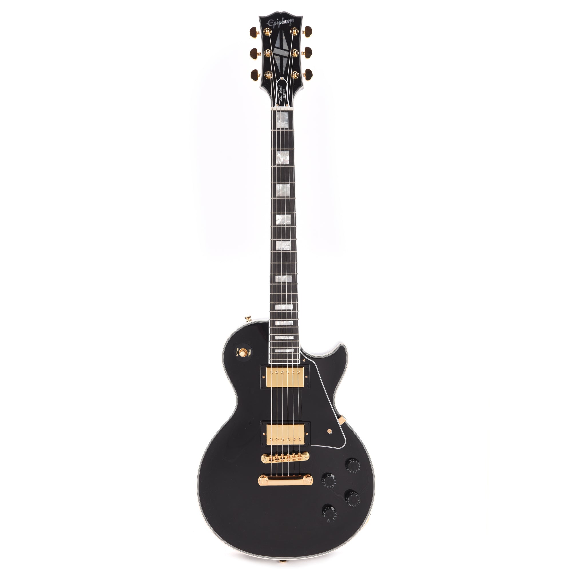 Epiphone Inspired by Gibson Custom Les Paul Custom Ebony – Chicago