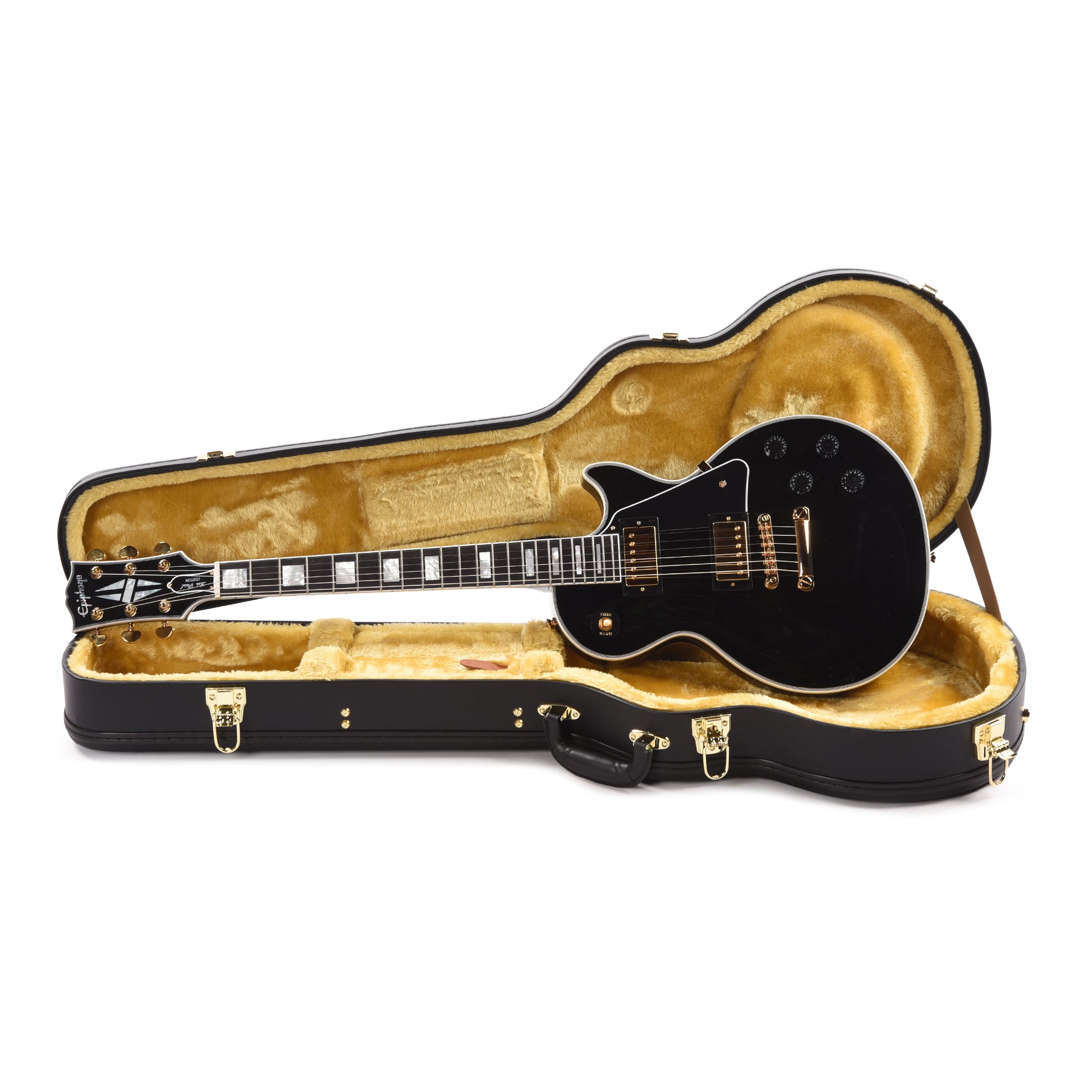 Epiphone Inspired by Gibson Custom Les Paul Custom Ebony Electric Guitars / Solid Body