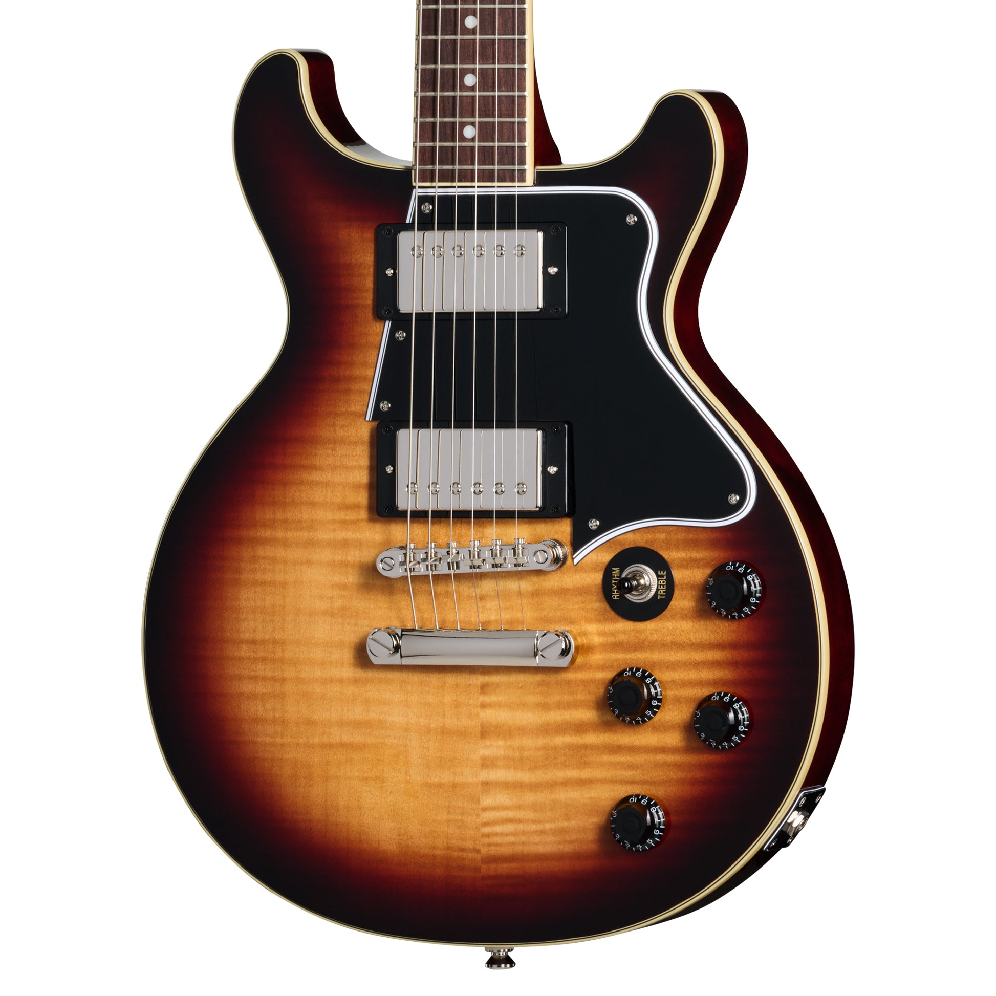 Epiphone Inspired by Gibson Modern Les Paul Special Double Cut Figured Bourbon Burst Electric Guitars / Solid Body
