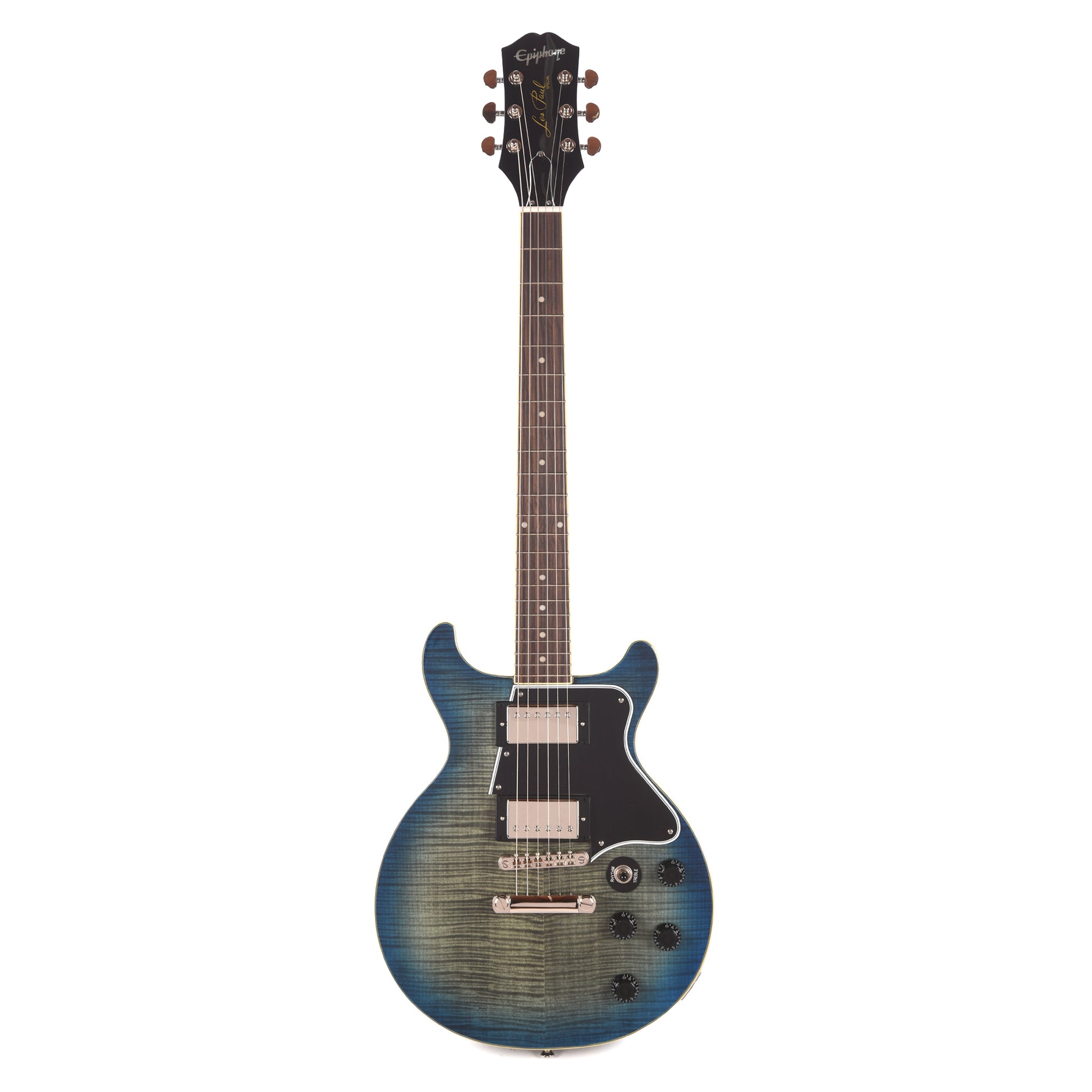 Epiphone Inspired by Gibson Modern Les Paul Special Double Cut Figured Ocean Water Electric Guitars / Solid Body