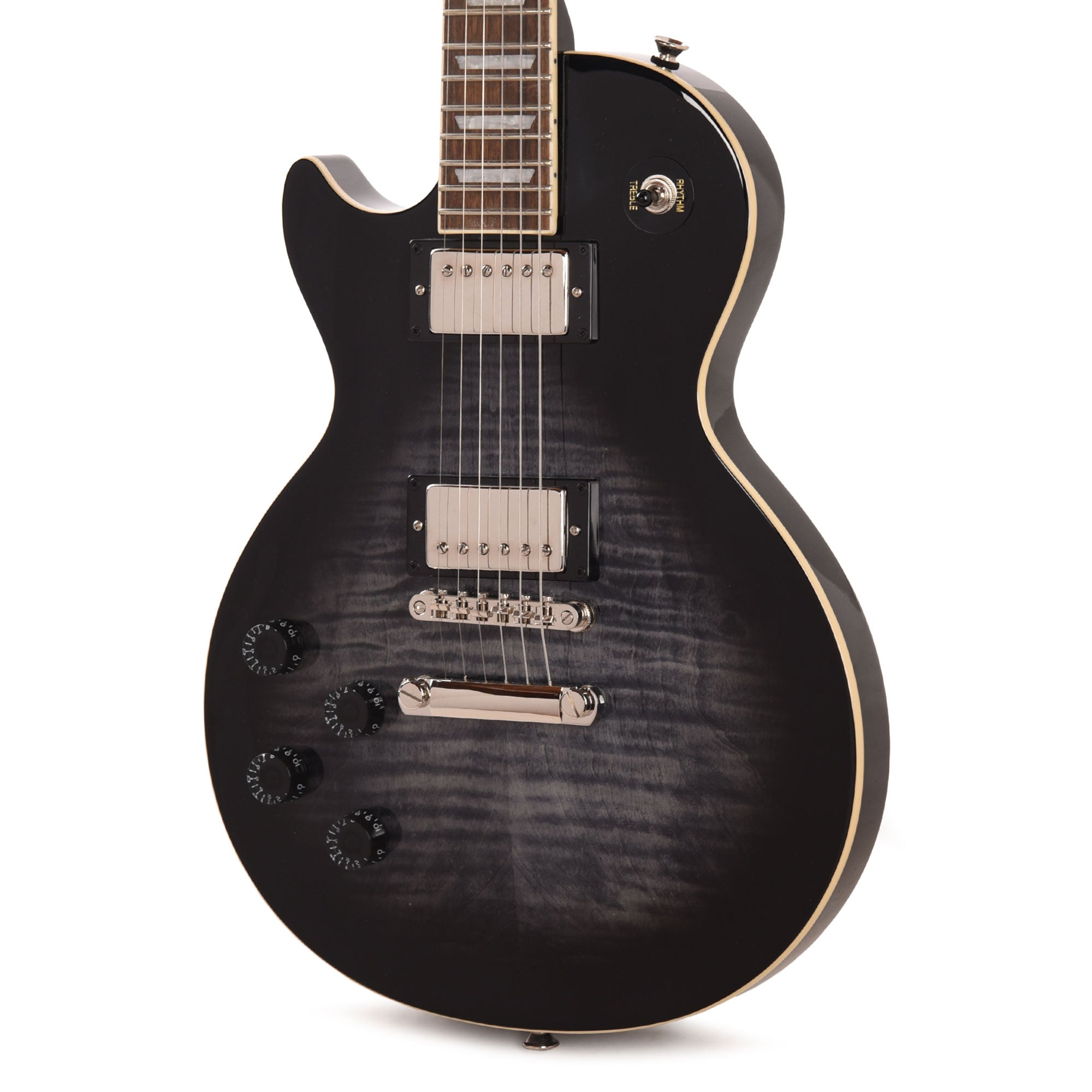 Epiphone Inspired by Gibson Modern Les Paul Tribute Plus LEFTY Ebony Burst Electric Guitars / Solid Body