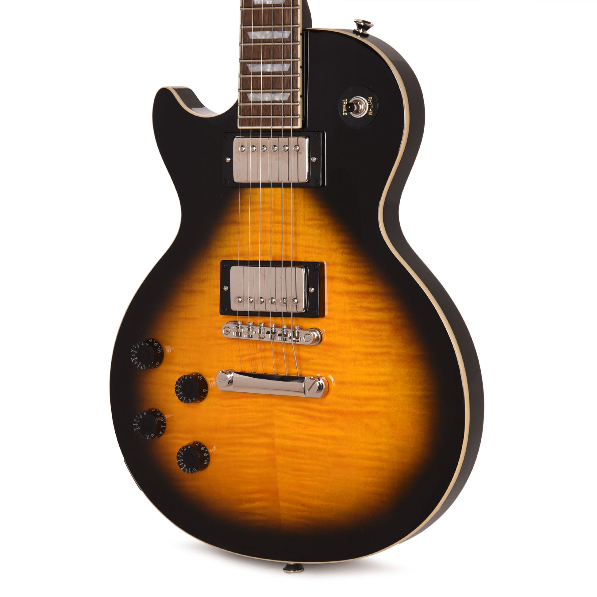 Epiphone Inspired by Gibson Modern Les Paul Tribute Plus LEFTY Vintage Sunburst Electric Guitars / Solid Body