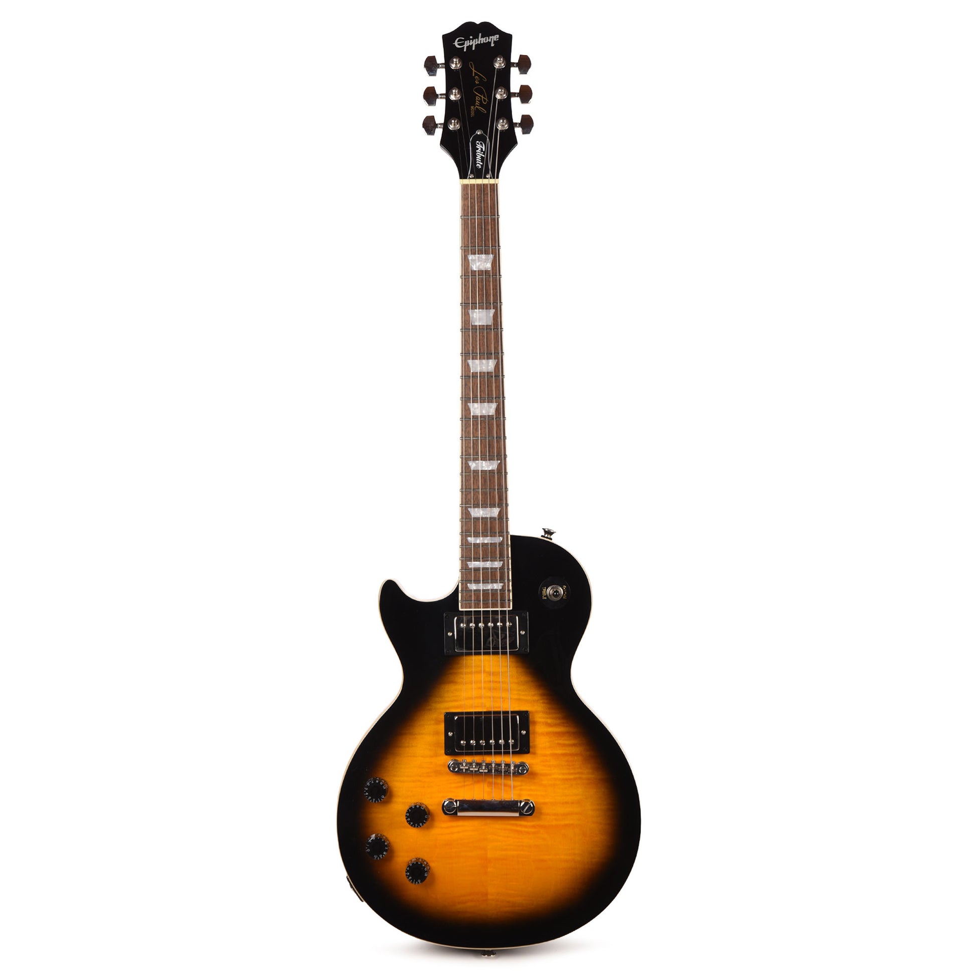 Epiphone Inspired by Gibson Modern Les Paul Tribute Plus LEFTY Vintage Sunburst Electric Guitars / Solid Body