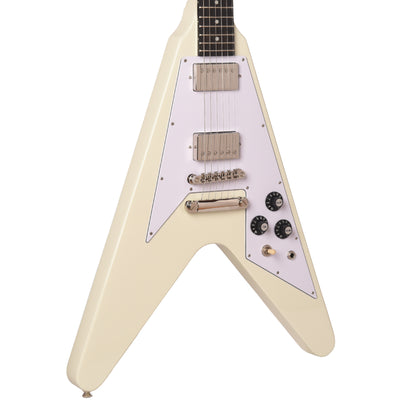 Epiphone Inspired by Gibson Original Flying V '70s Classic White Electric Guitars / Solid Body