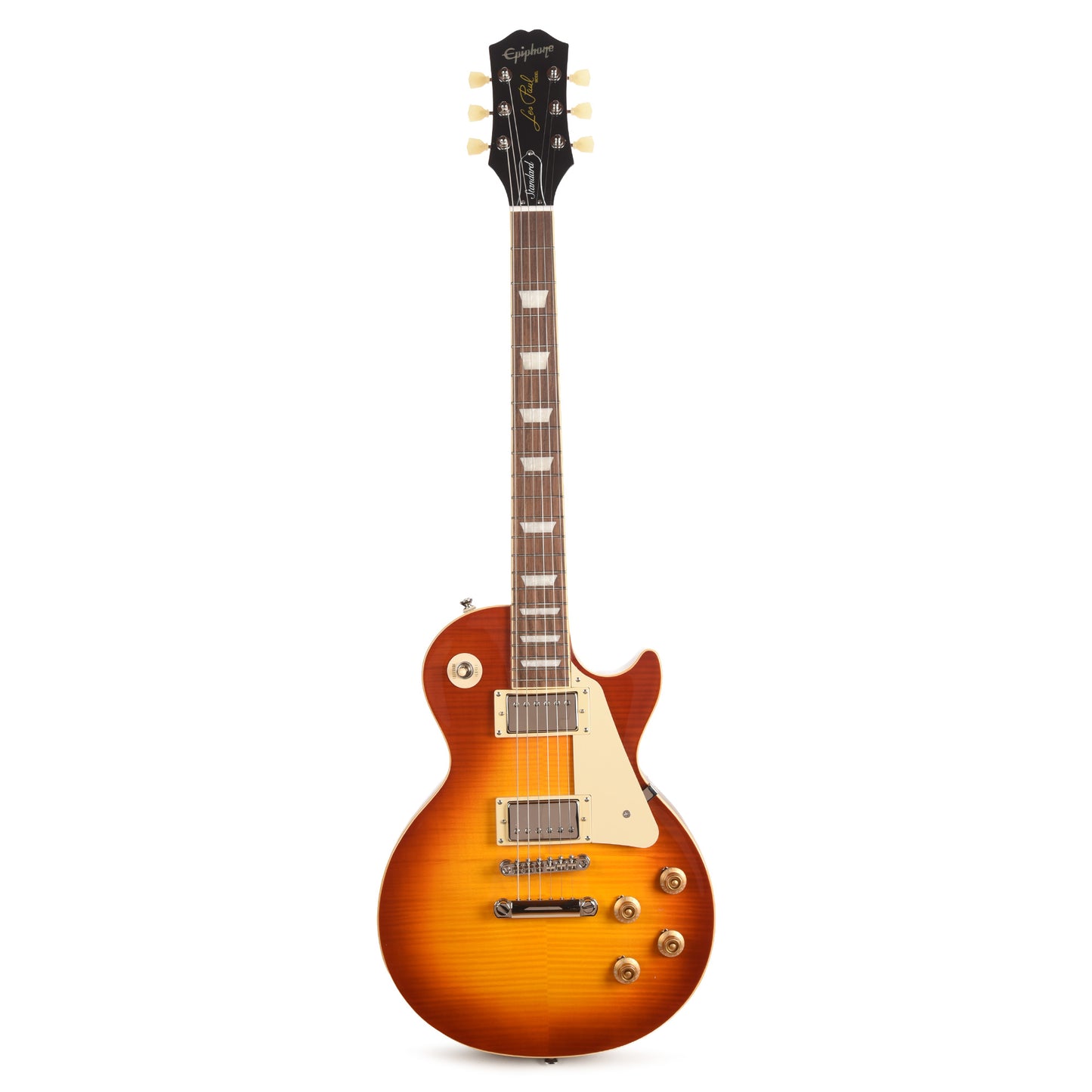 Epiphone Inspired by Gibson Original Les Paul Standard '50s Figured Washed Cherry Sunburst Electric Guitars / Solid Body