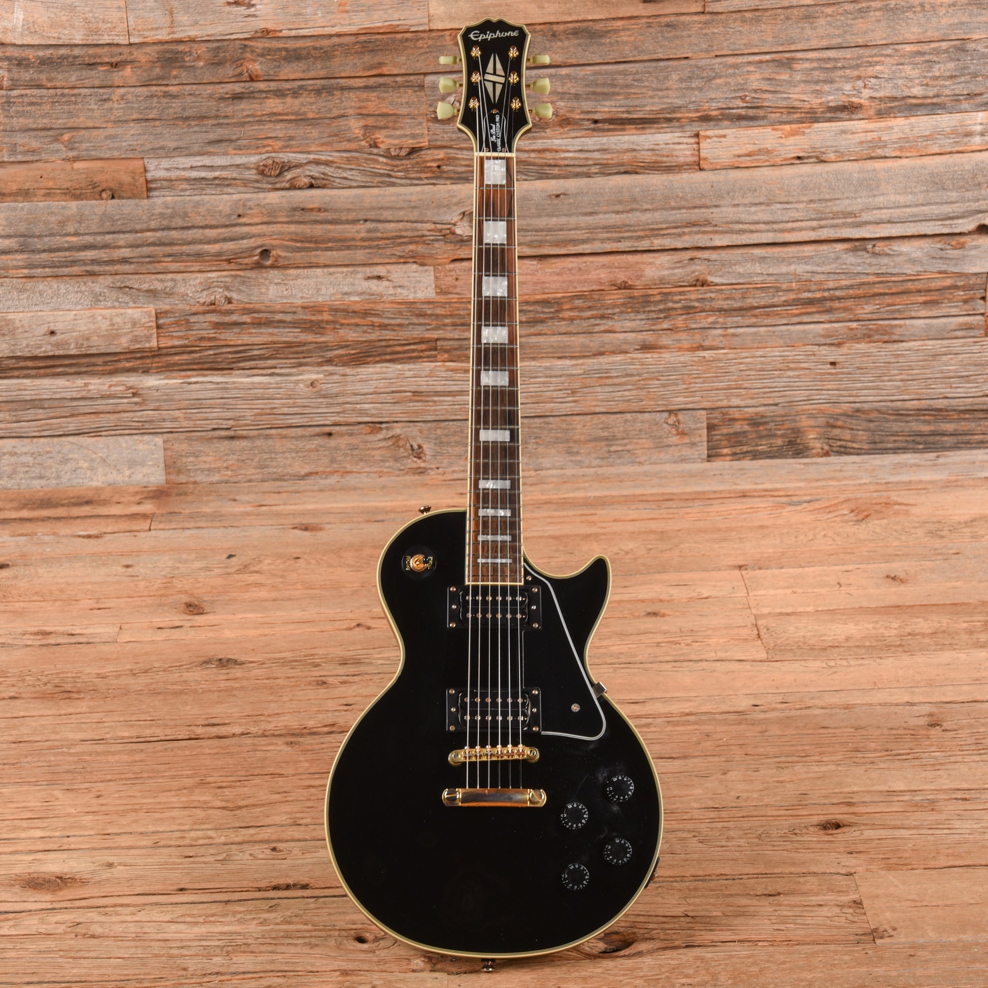 Epiphone Les Paul Classic Custom Pro Ebony 2017 Electric Guitars / Solid Body