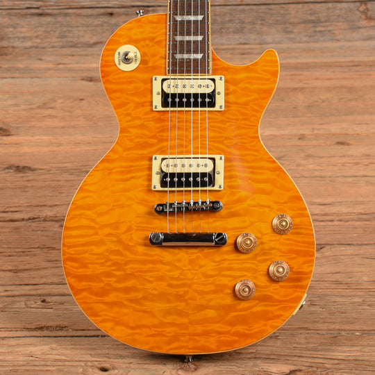 Epiphone Les Paul Classic Quilt Top Amber 2005 Electric Guitars / Solid Body