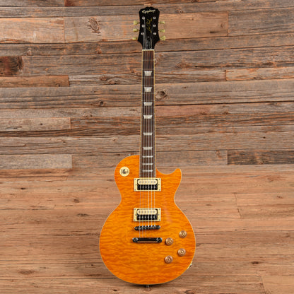 Epiphone Les Paul Classic Quilt Top Amber 2005 Electric Guitars / Solid Body