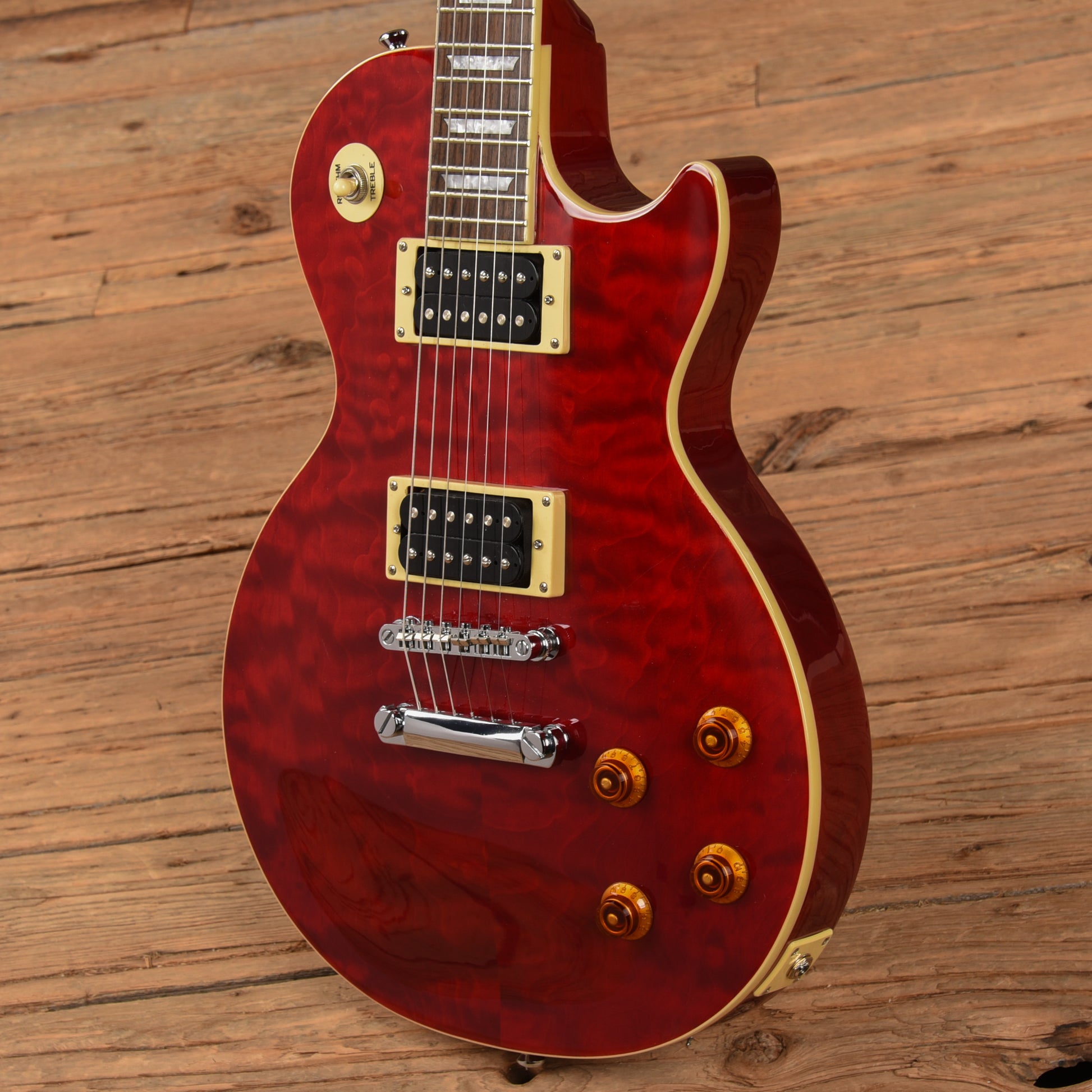 Epiphone Les Paul Classic Quilt Top Cherry 2006 Electric Guitars / Solid Body