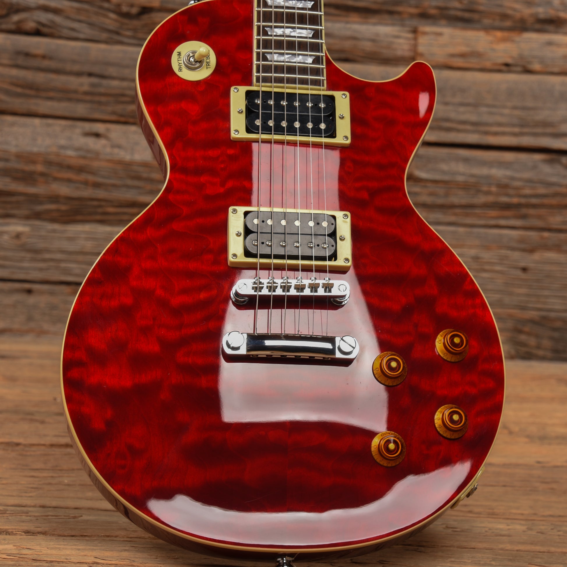 Epiphone Les Paul Classic Quilt Top Cherry 2006 Electric Guitars / Solid Body