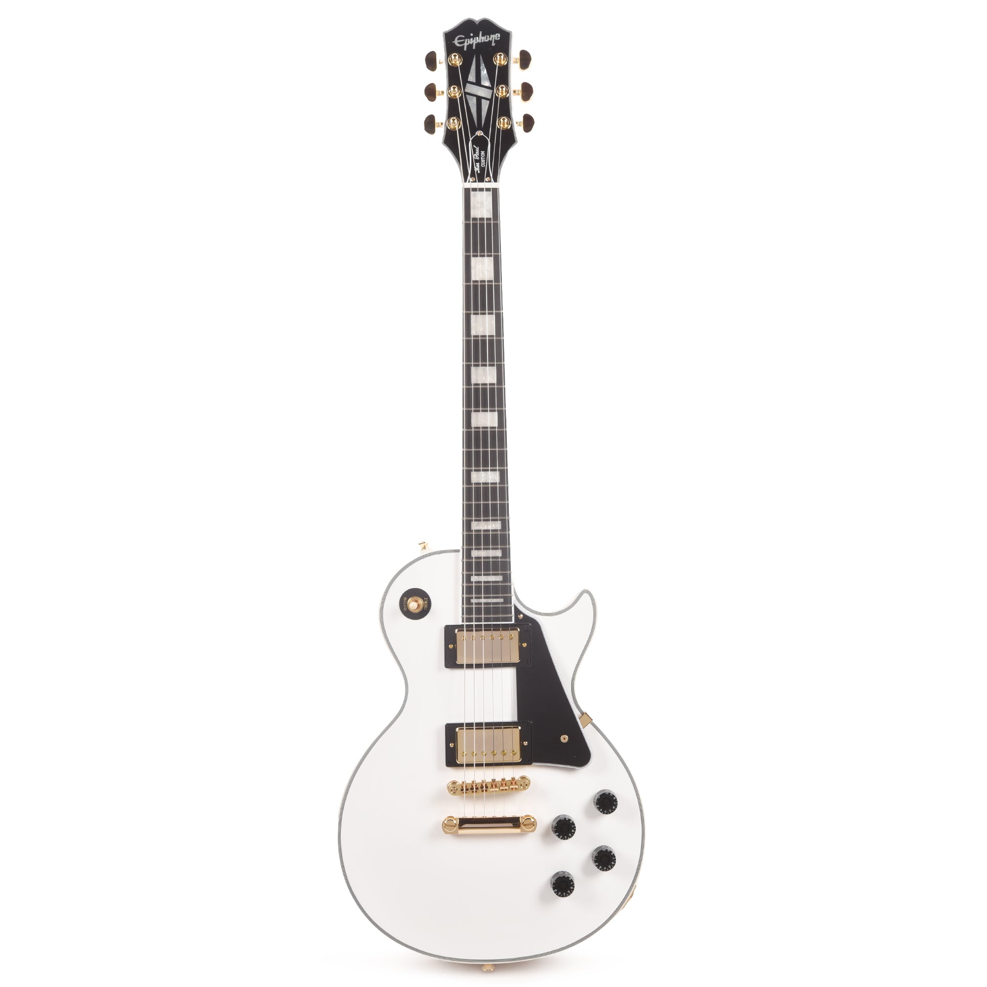 Epiphone Les Paul Custom Alpine White Electric Guitars / Solid Body
