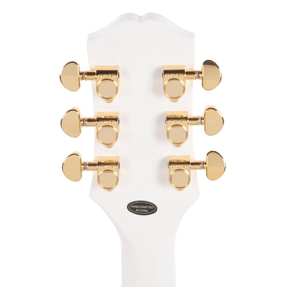 Epiphone Les Paul Custom Alpine White Electric Guitars / Solid Body