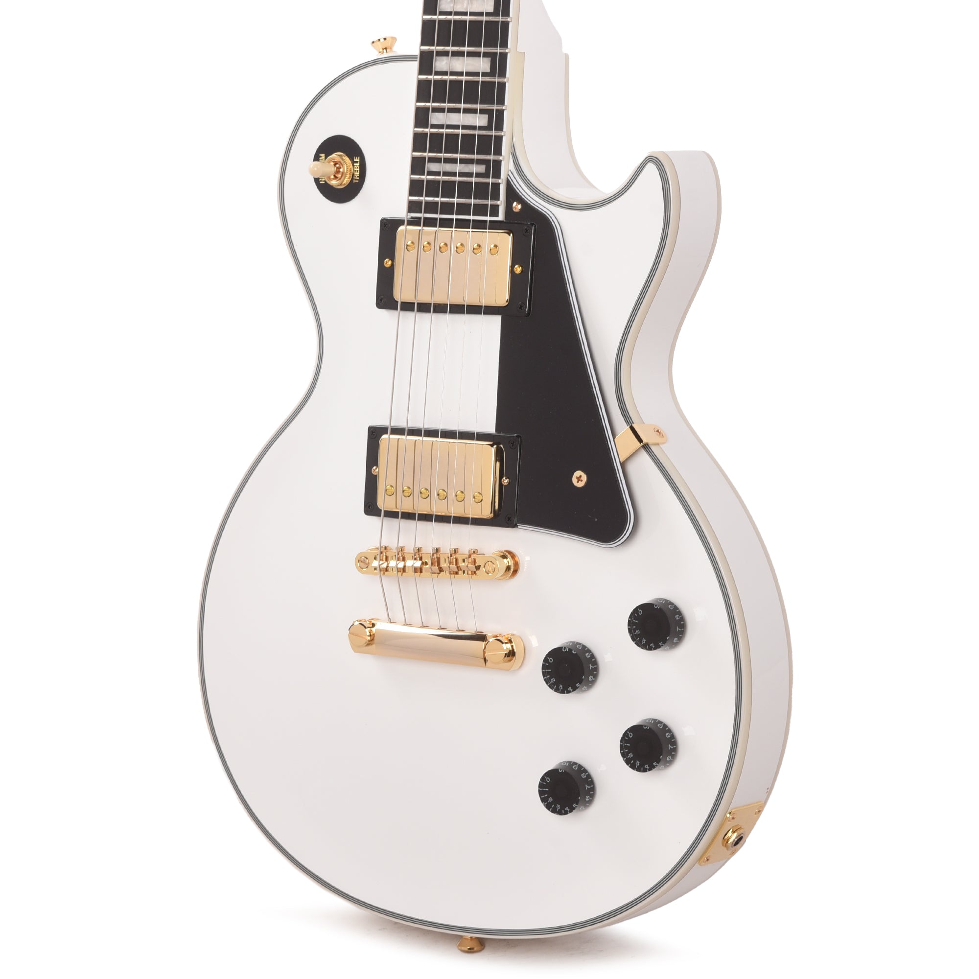 Epiphone Les Paul Custom Alpine White Electric Guitars / Solid Body
