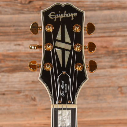 Epiphone Les Paul Custom Blackback Pro Antique Ivory 2021 Electric Guitars / Solid Body