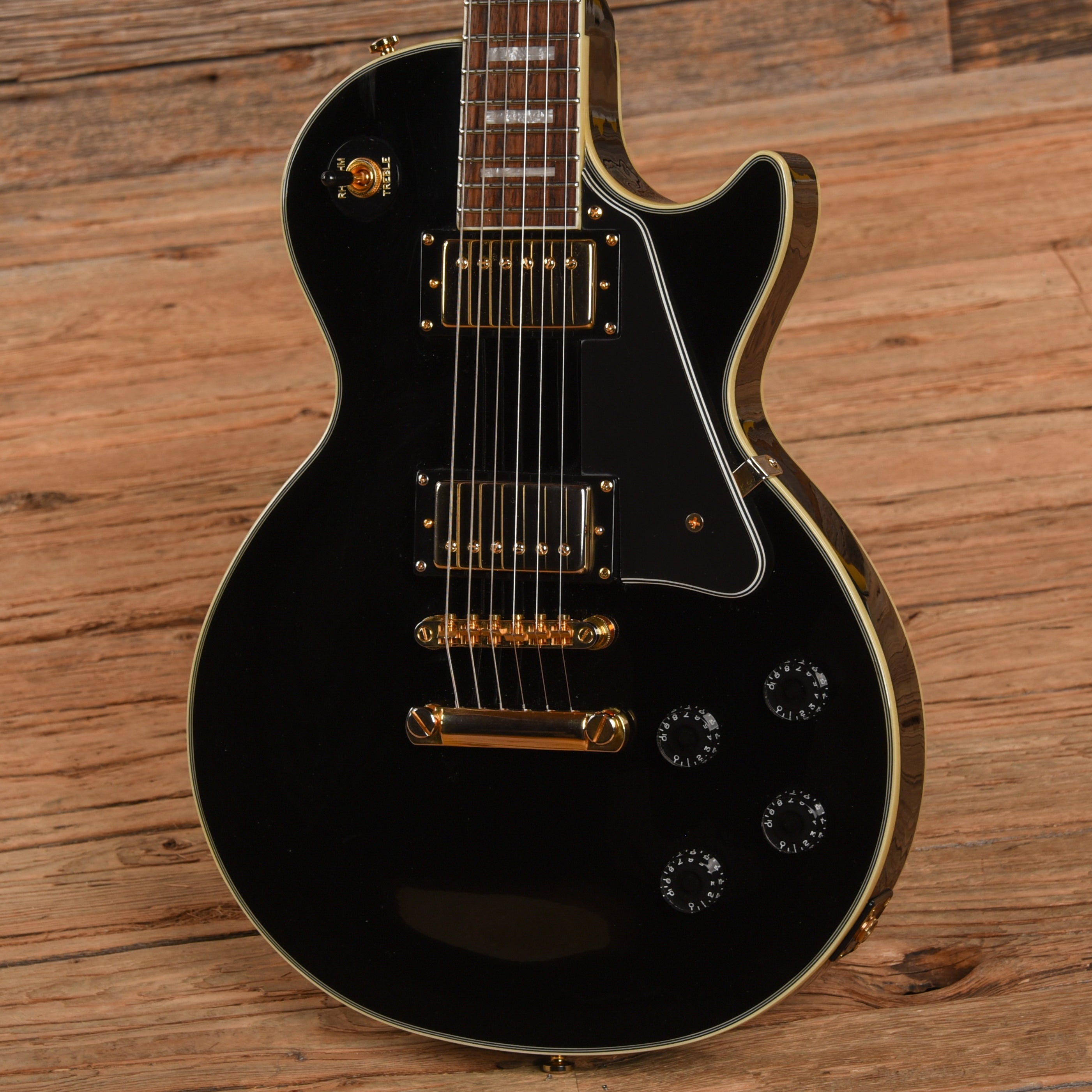 Epiphone Les Paul Custom Ebony 2001 Electric Guitars / Solid Body