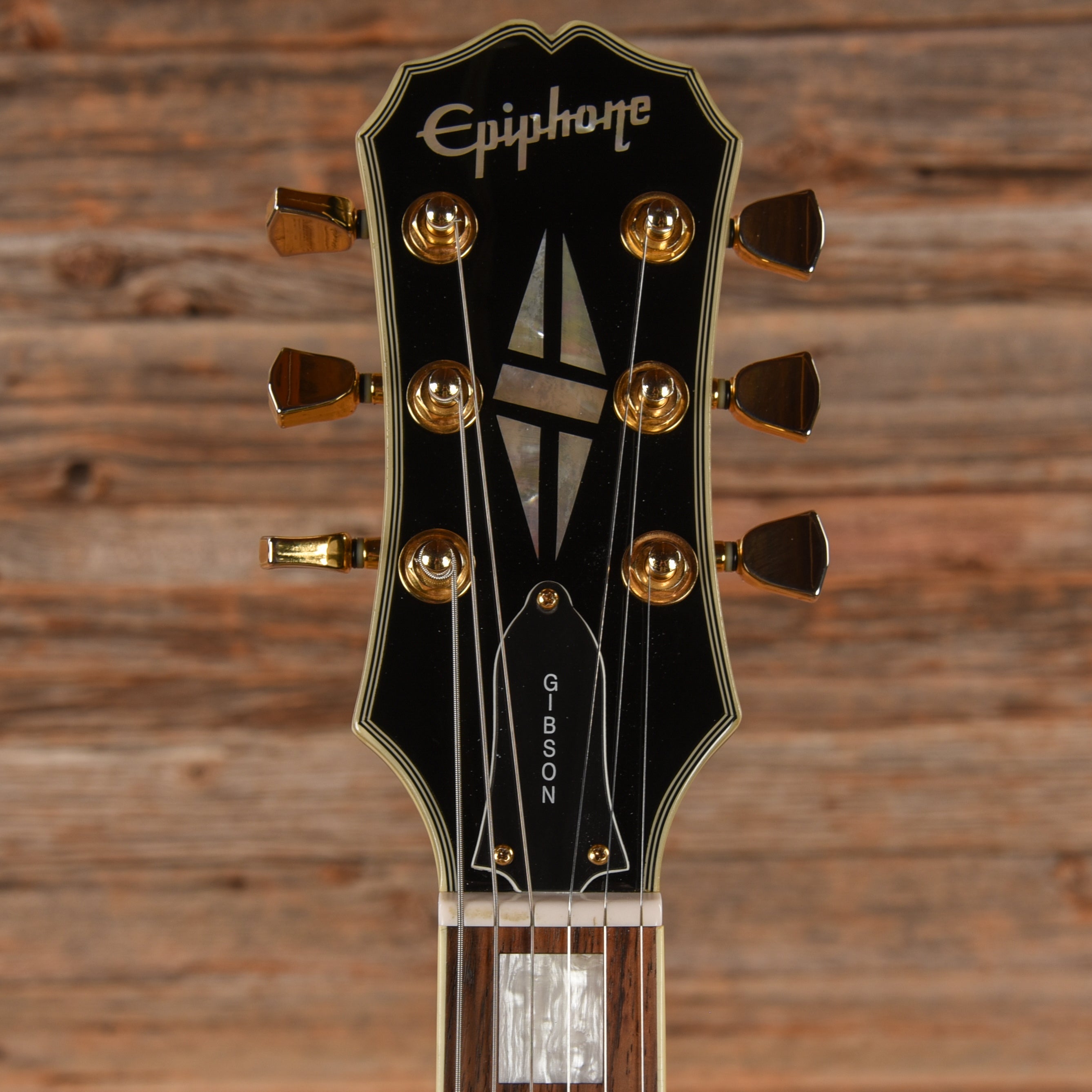 Epiphone Les Paul Custom Ebony 2001 Electric Guitars / Solid Body