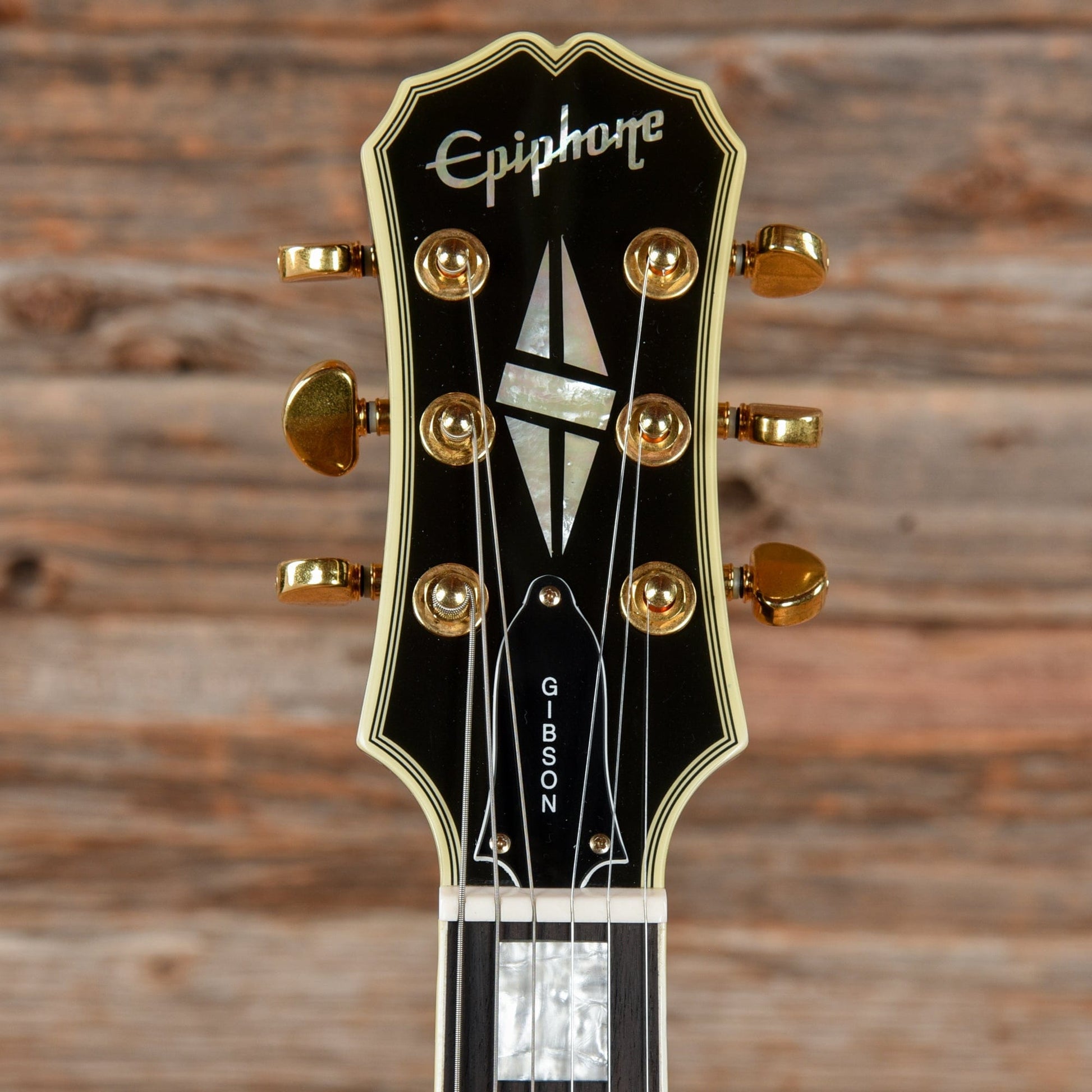 Epiphone Les Paul Custom Ebony 2003 Electric Guitars / Solid Body