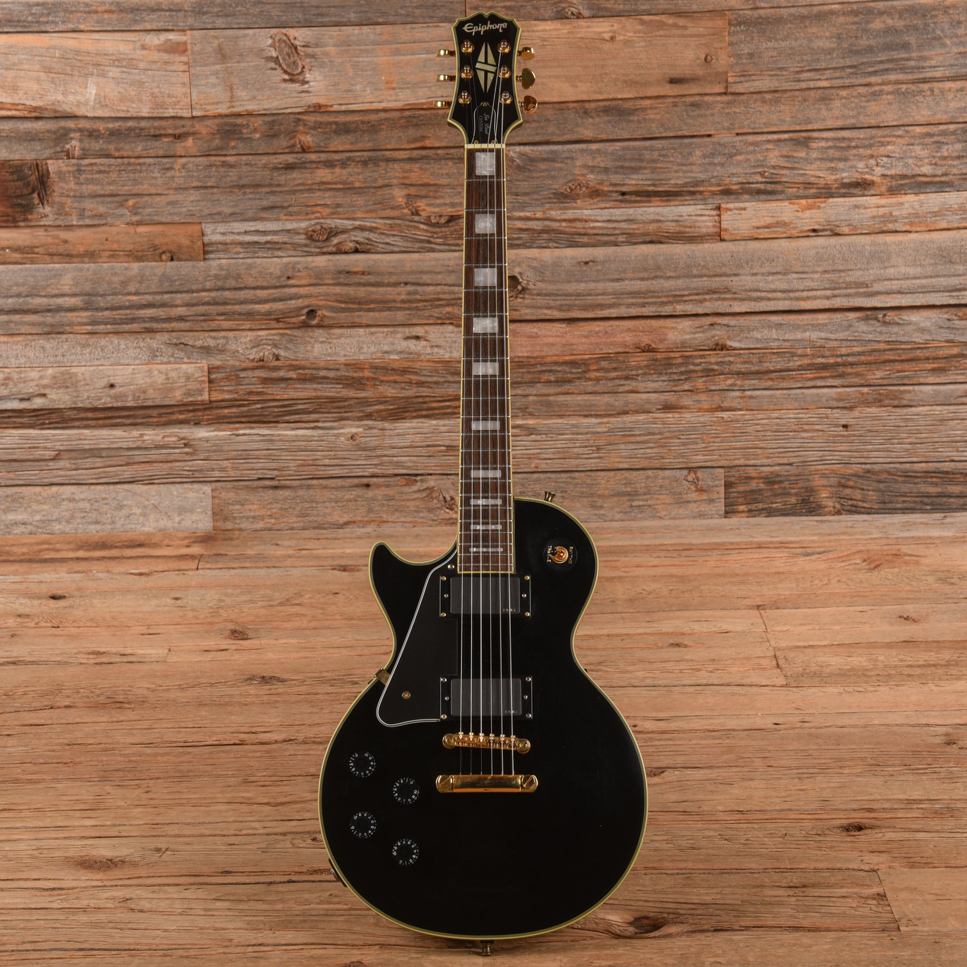 Epiphone Les Paul Custom Ebony 2005 LEFTY Electric Guitars / Solid Body