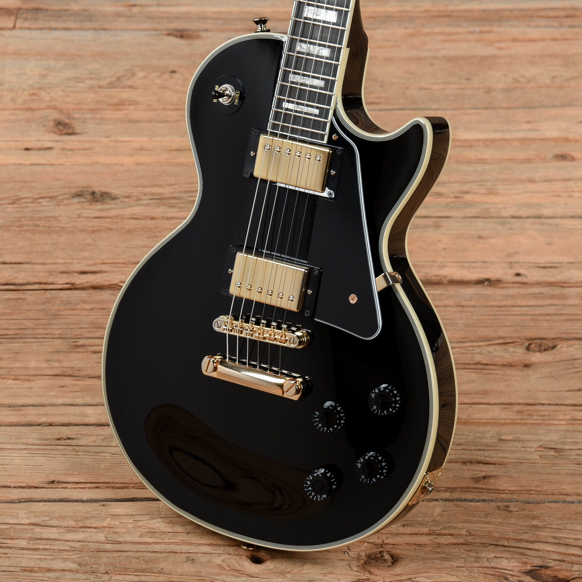 Epiphone Les Paul Custom Ebony 2021 Electric Guitars / Solid Body