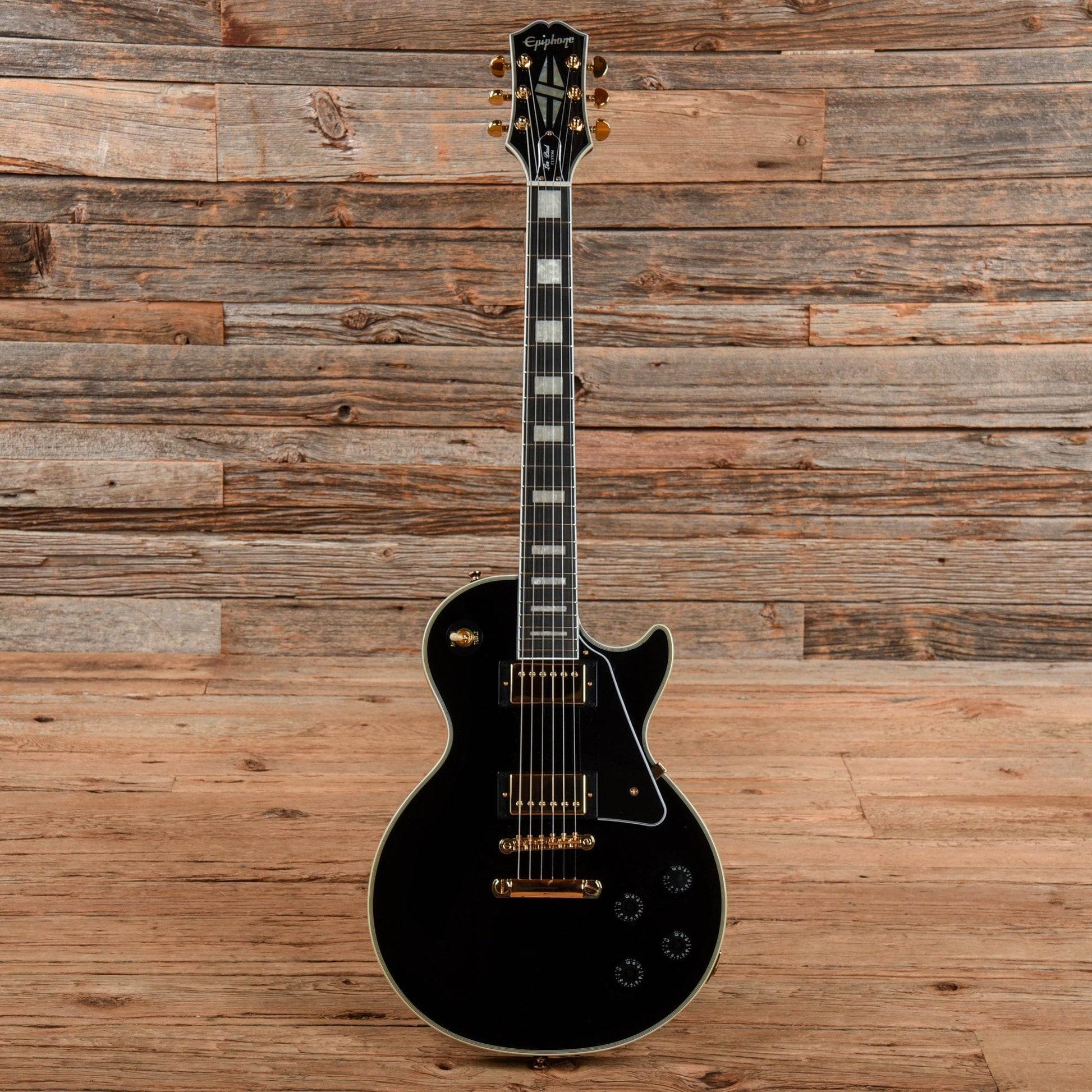 Epiphone Les Paul Custom Ebony 2021 Electric Guitars / Solid Body