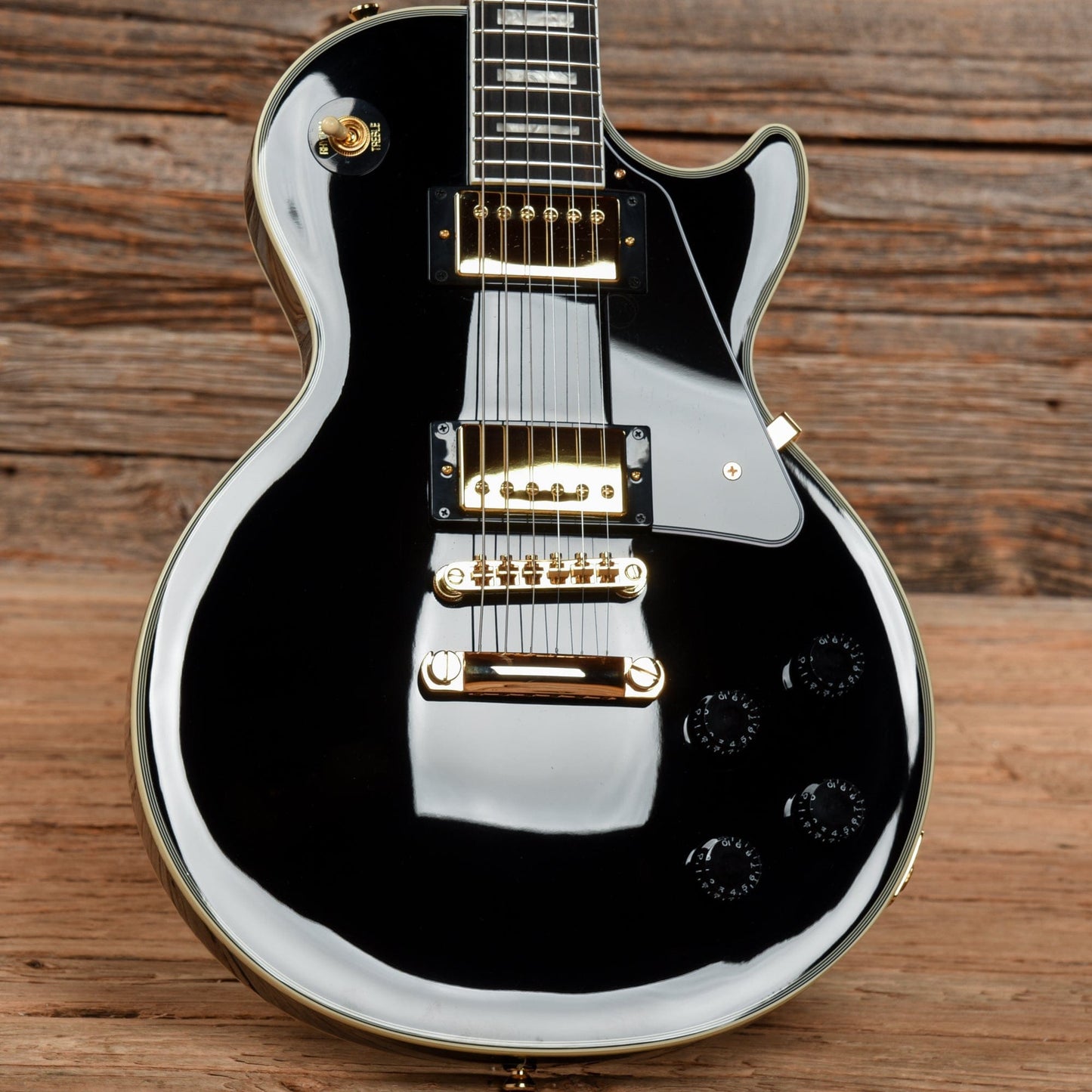 Epiphone Les Paul Custom Ebony 2021 Electric Guitars / Solid Body