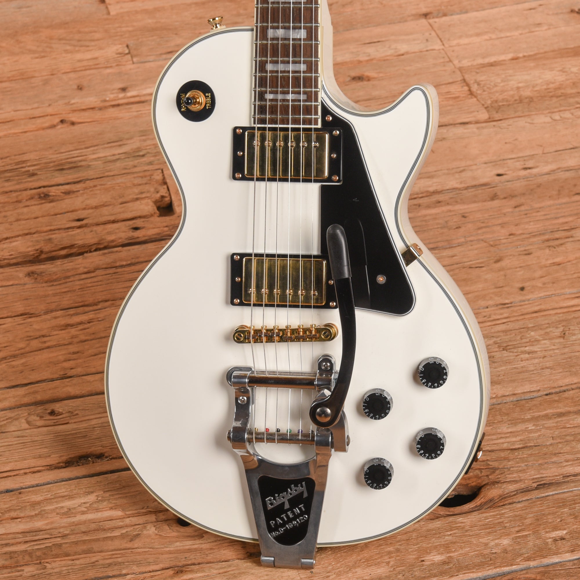 Epiphone Les Paul Custom Pro Alpine White 2017 Electric Guitars / Solid Body