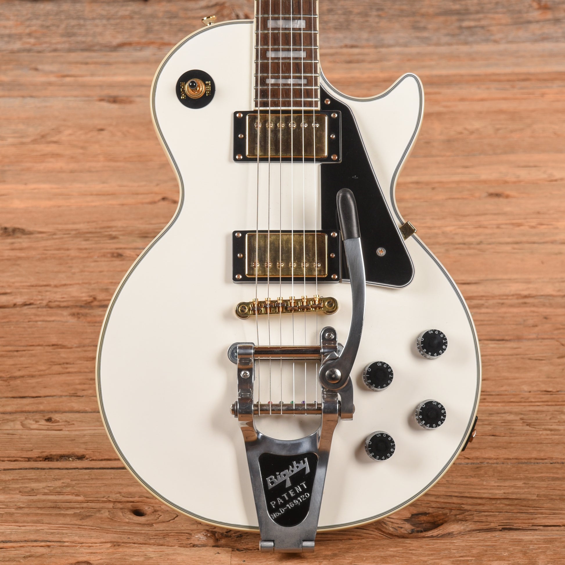 Epiphone Les Paul Custom Pro Alpine White 2017 Electric Guitars / Solid Body