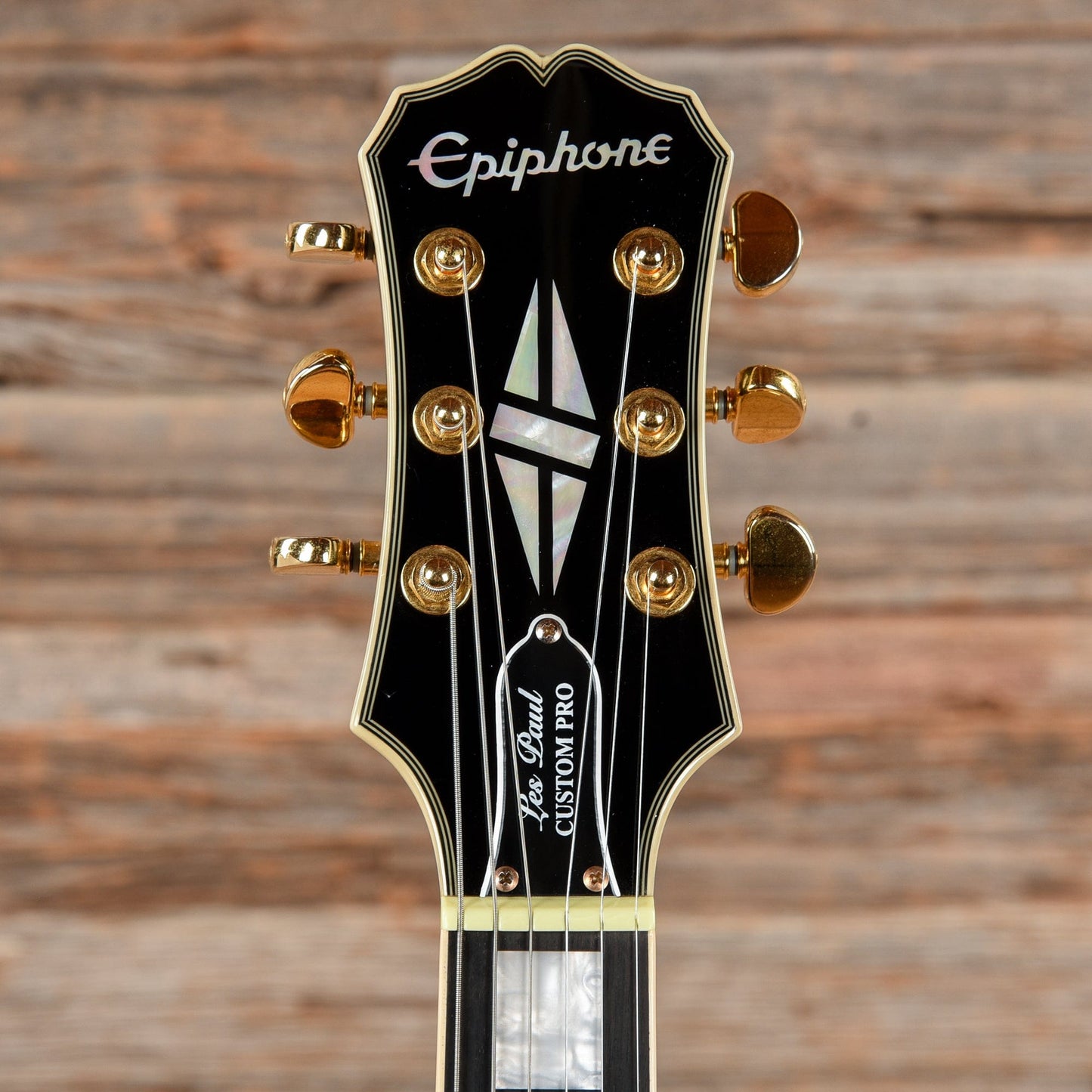 Epiphone Les Paul Custom Pro Ebony 2018 Electric Guitars / Solid Body