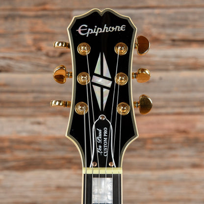 Epiphone Les Paul Custom Pro Ebony 2018 Electric Guitars / Solid Body