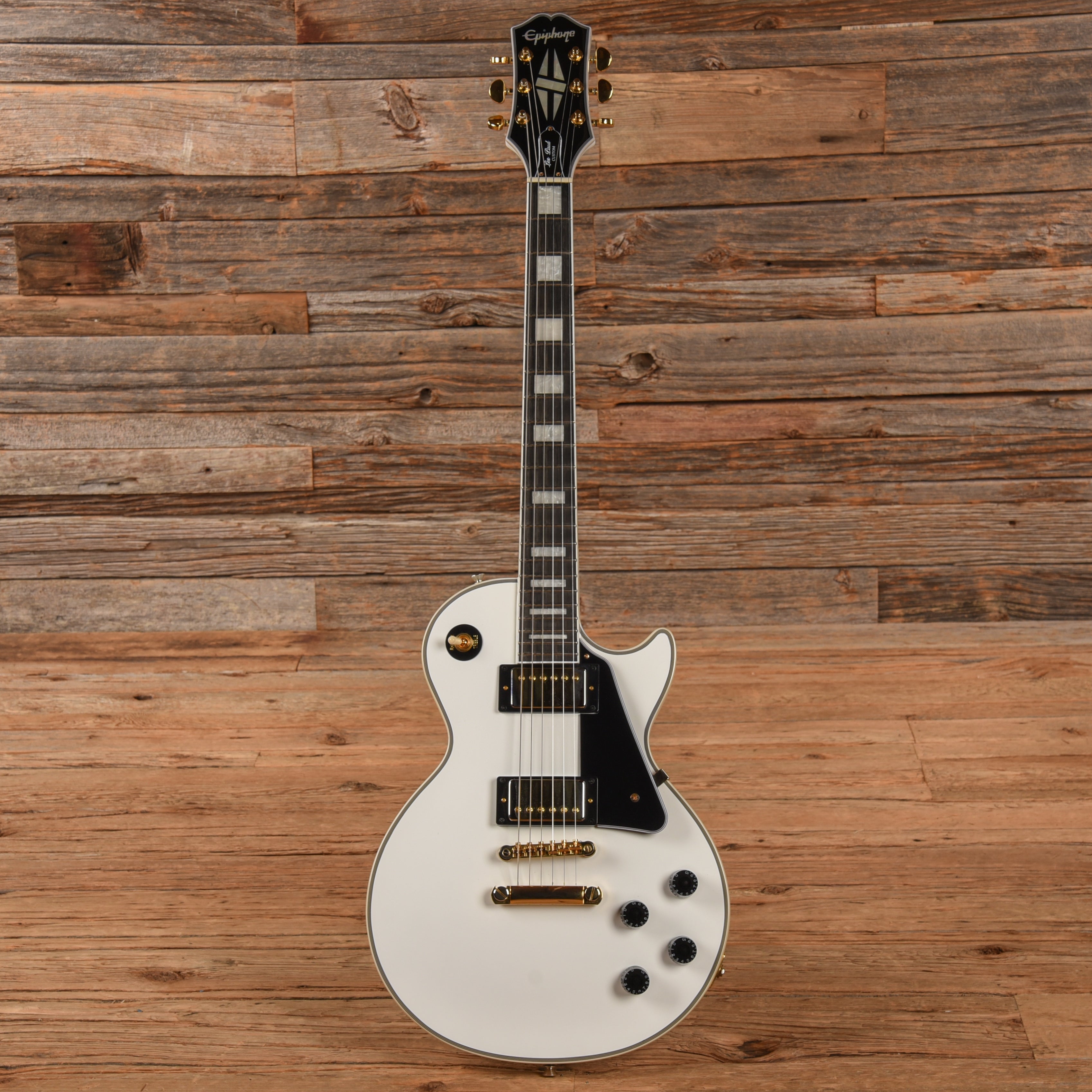 Epiphone Les Paul Custom White 2022 Electric Guitars / Solid Body