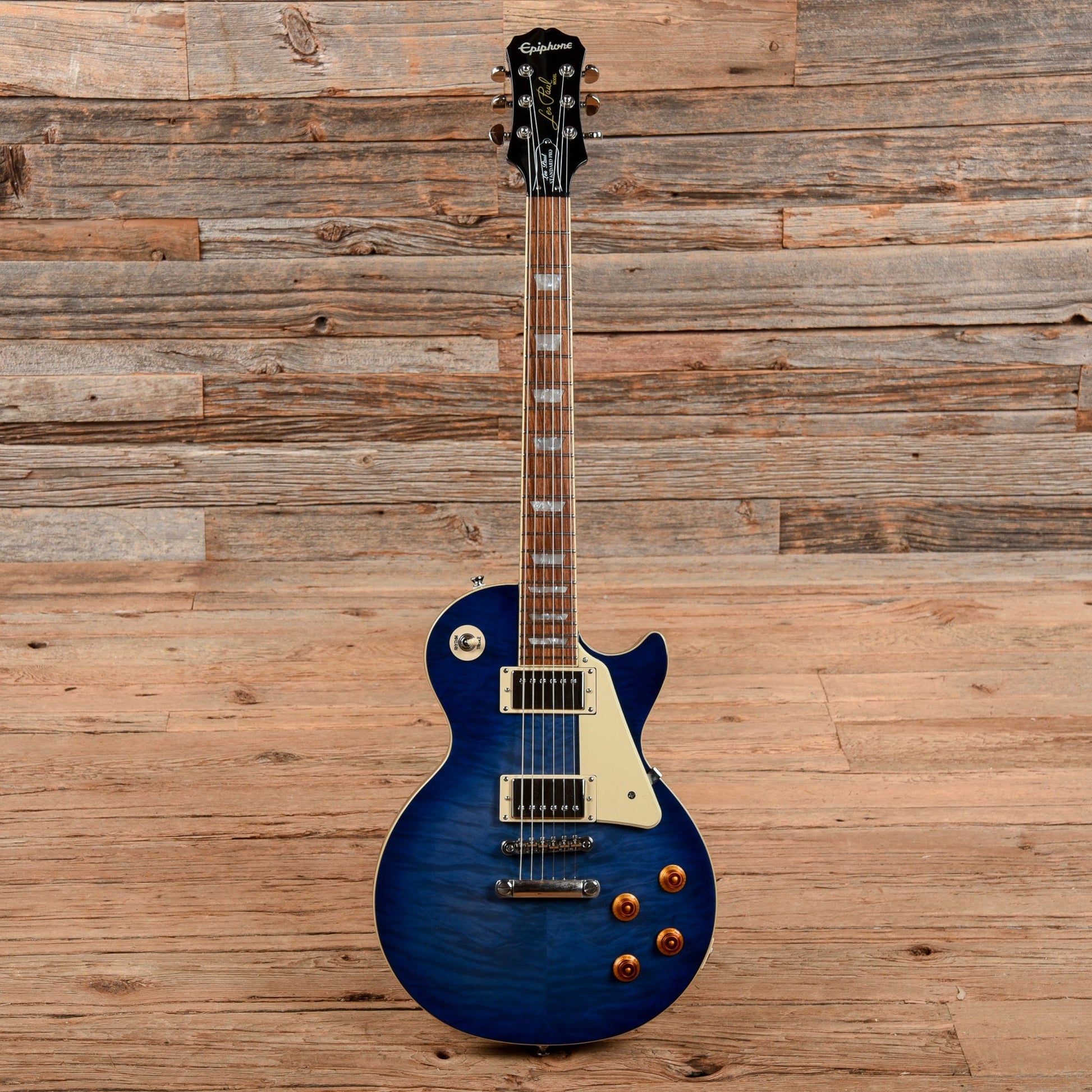 Epiphone Les Paul Plus Top Blue Burst Electric Guitars / Solid Body