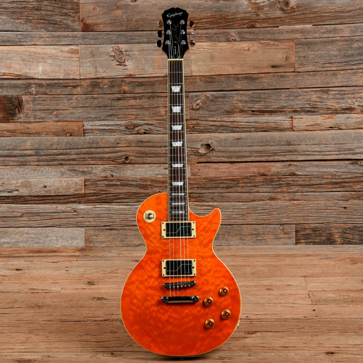 Epiphone Les Paul Quilt Top Orange 2003 Electric Guitars / Solid Body