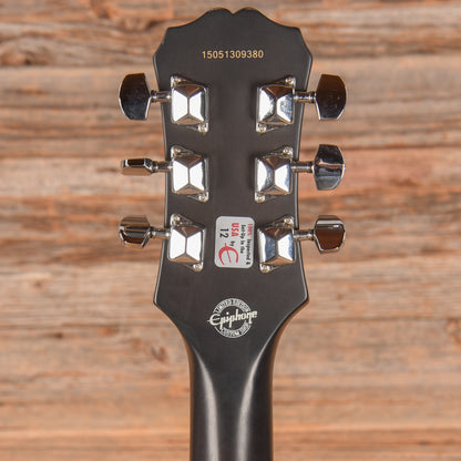 Epiphone Les Paul Special I P90 Worn Ebony 2015 Electric Guitars / Solid Body