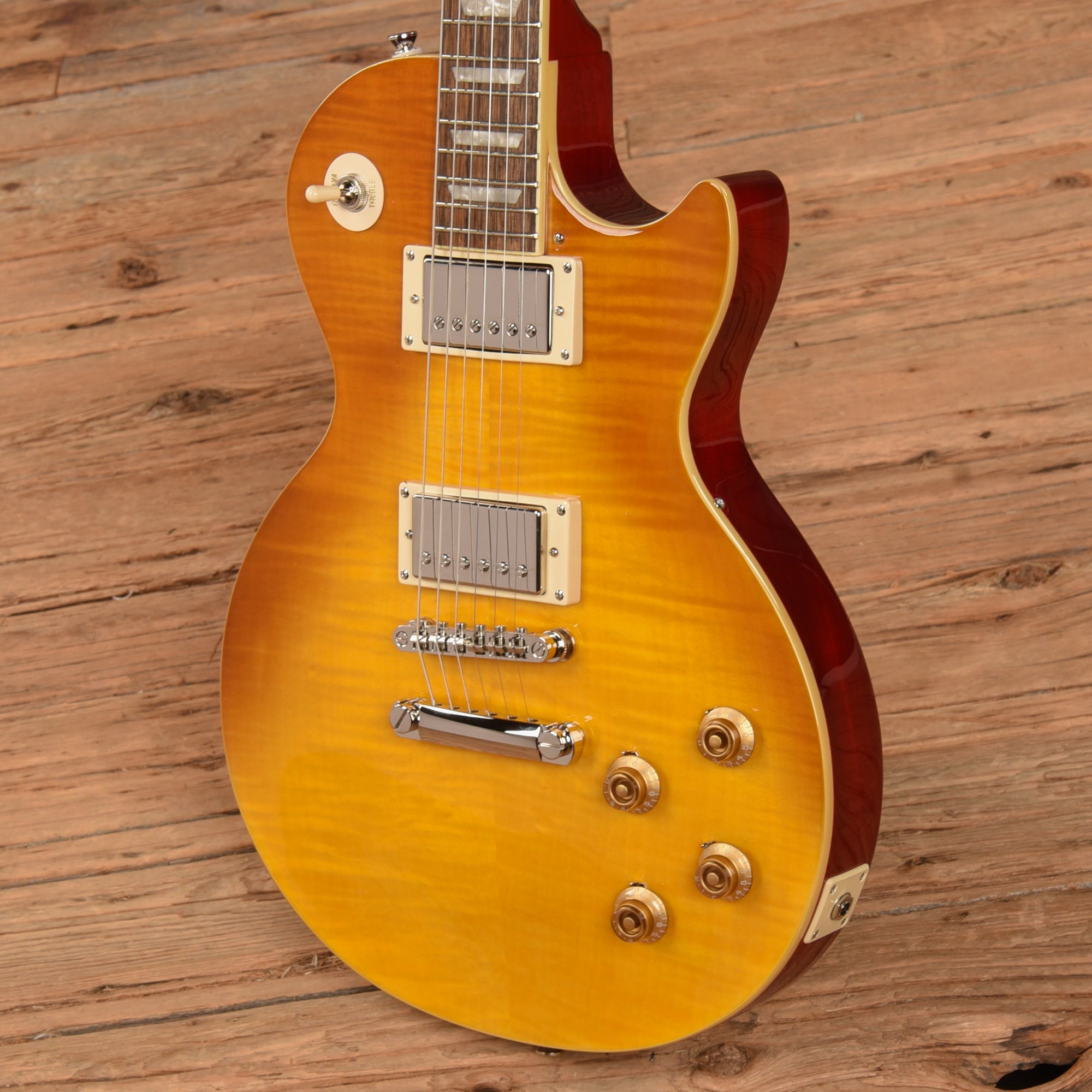 ギター Epiphone Les Paul Standard Lemondrop Epiphone 1959 Les Paul Standard Aged Lemon Burst review – a rock